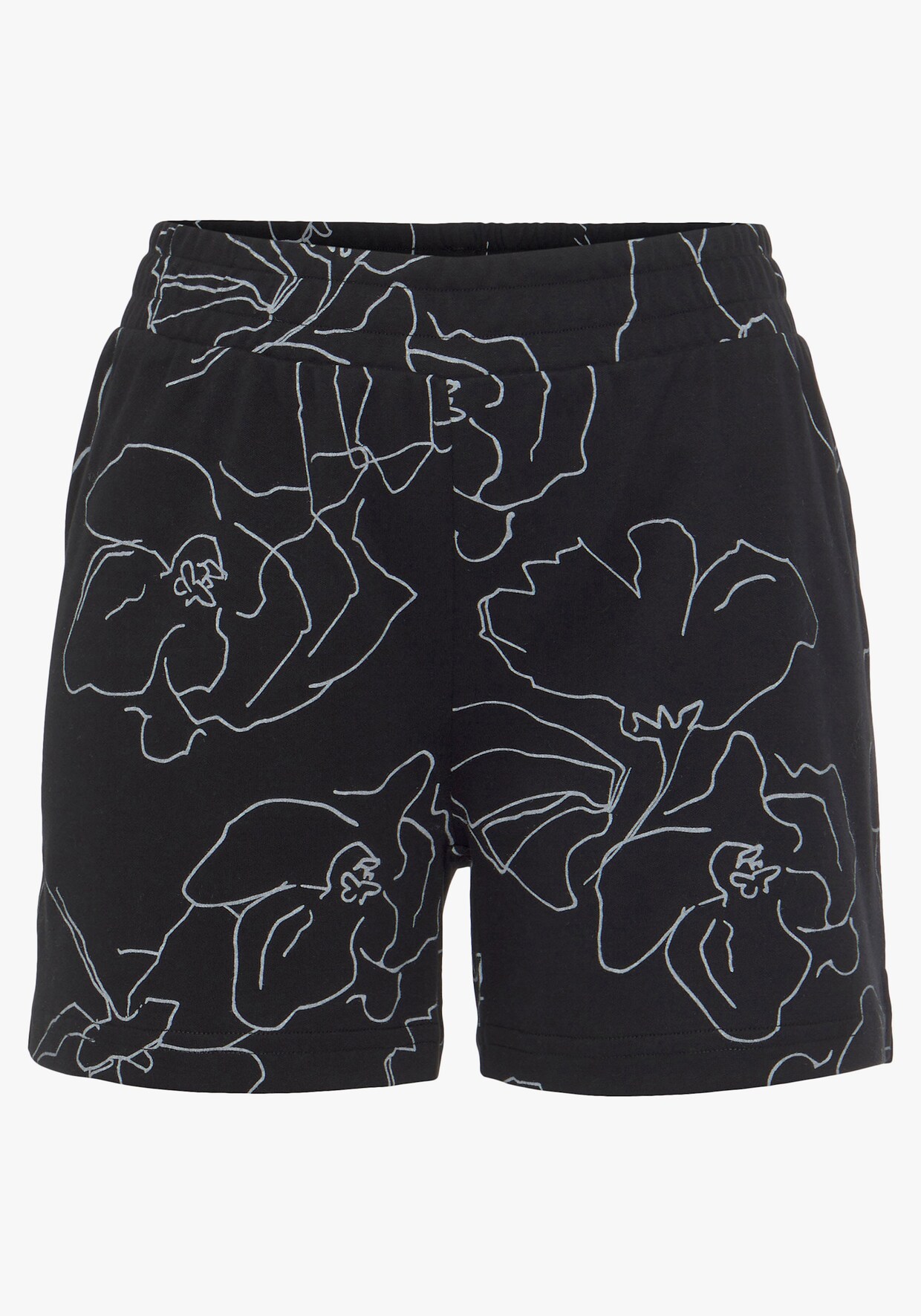 LASCANA Sweatshorts - schwarz