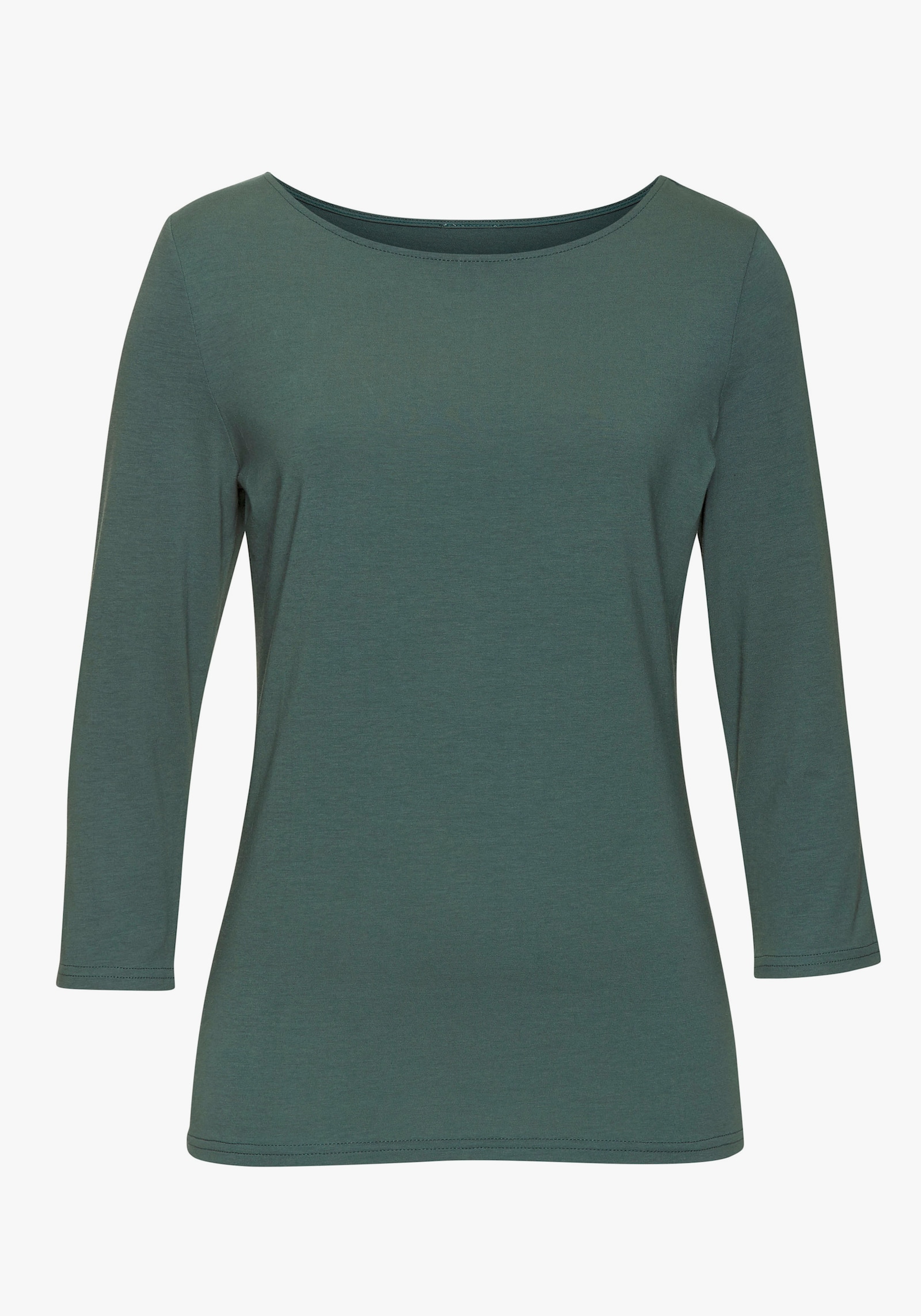 LASCANA Shirt met 3/4-mouw - eucalyptus, zwart