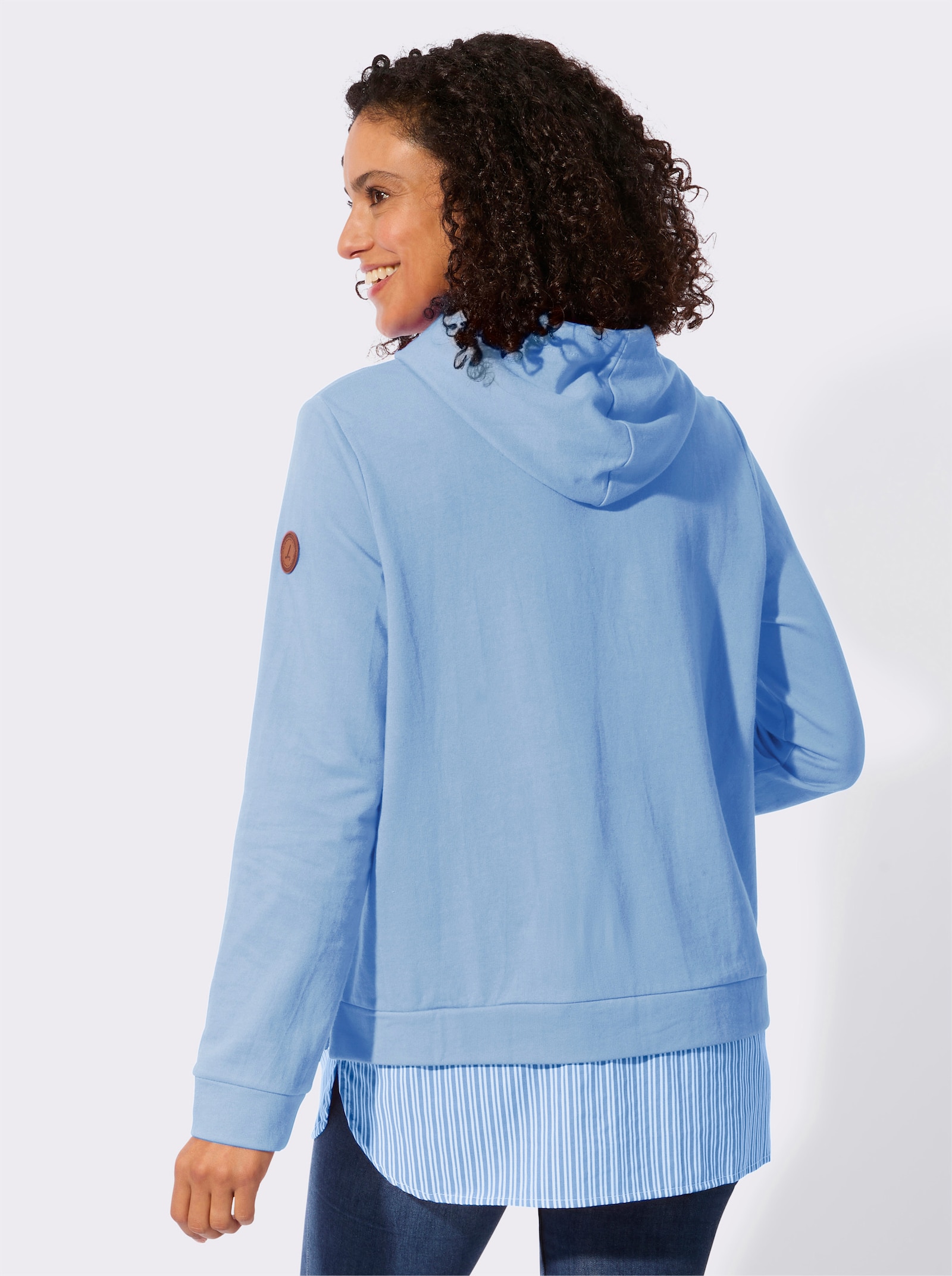 Kapuzensweatshirt - himmelblau