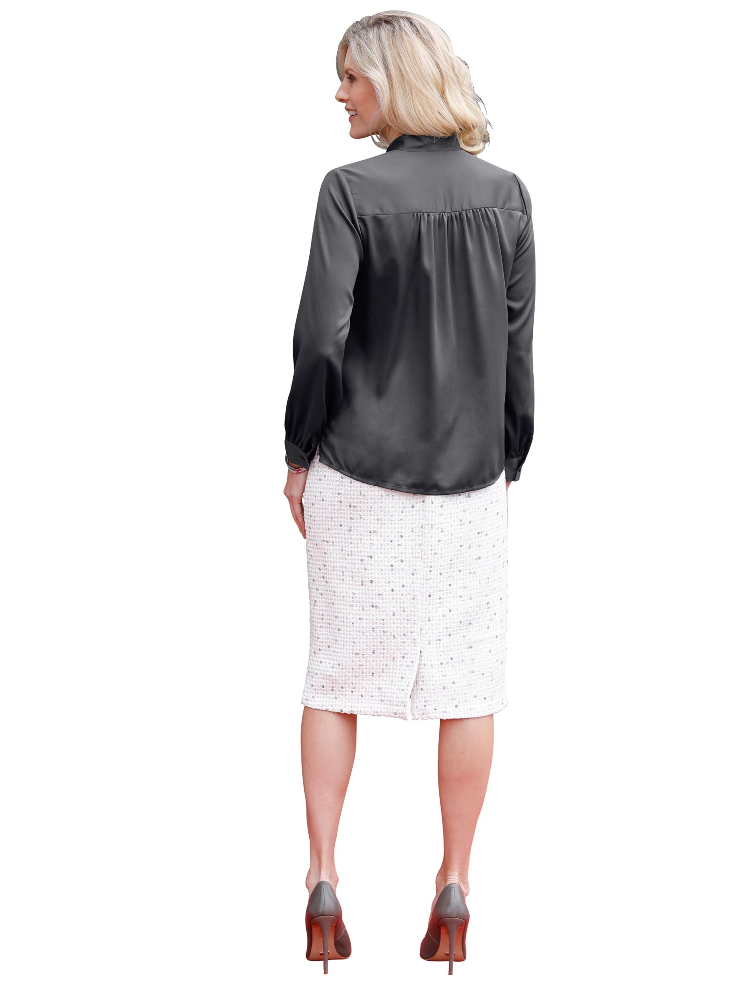 Rock - weiß-gemustert