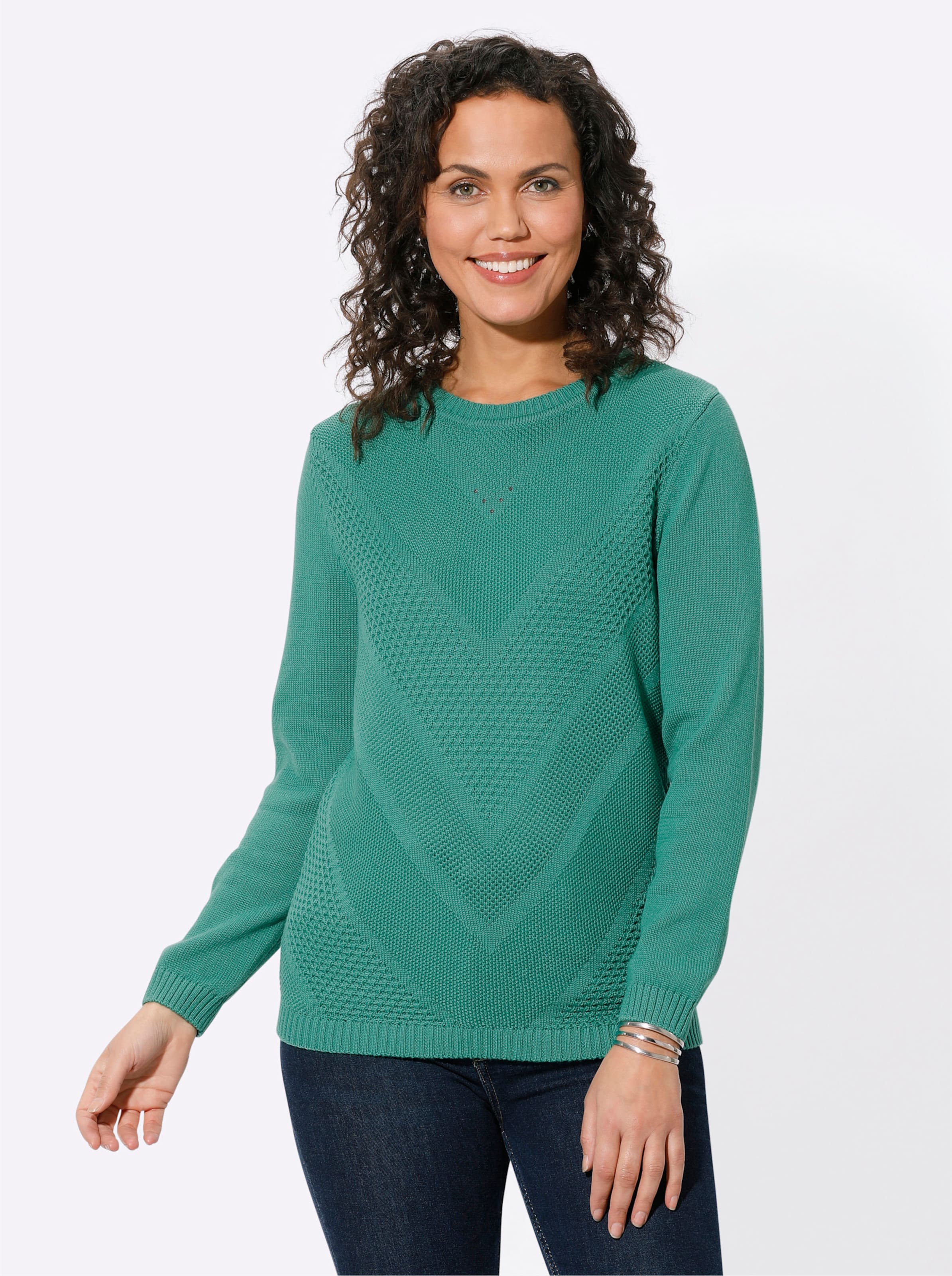 Pull en emeraude heine