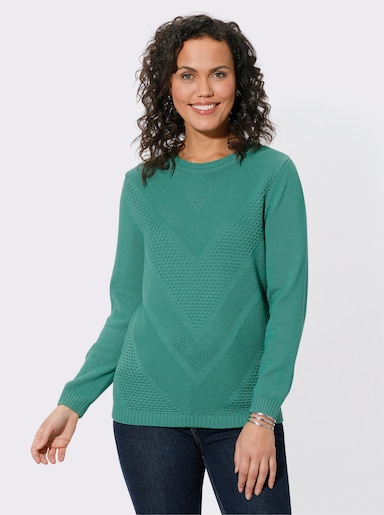 Pullover met lange mouwen - smaragdgroen