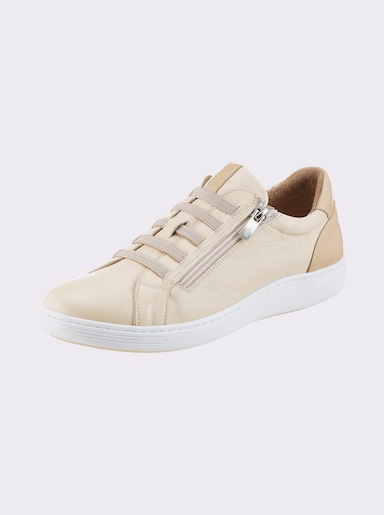 Andrea Conti Sneaker mit Zipper - ecru
