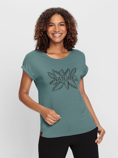 Shirt mit überschnittenen Schultern - jade