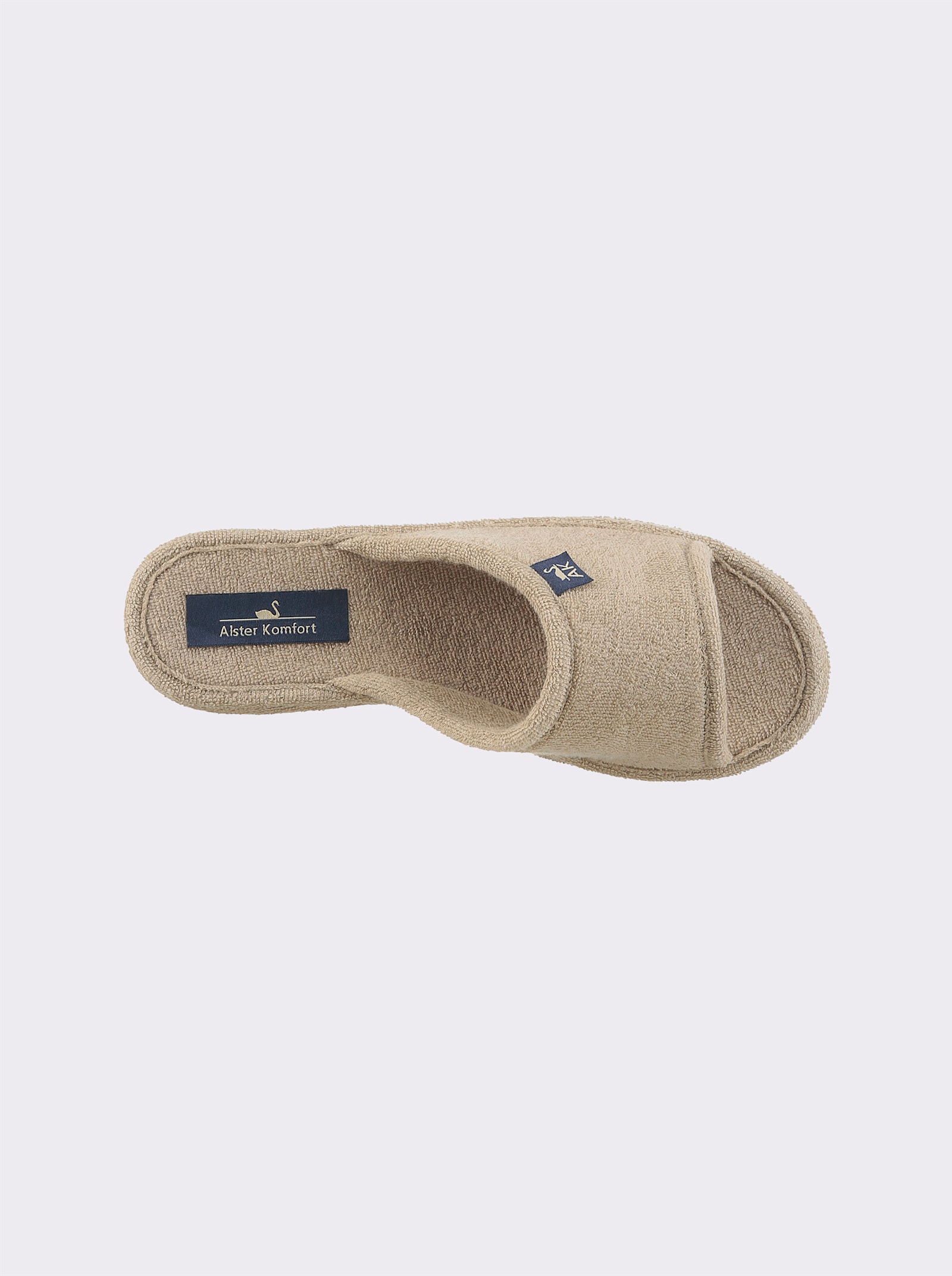 Pantoffel aus Baumwoll-Frottee - beige