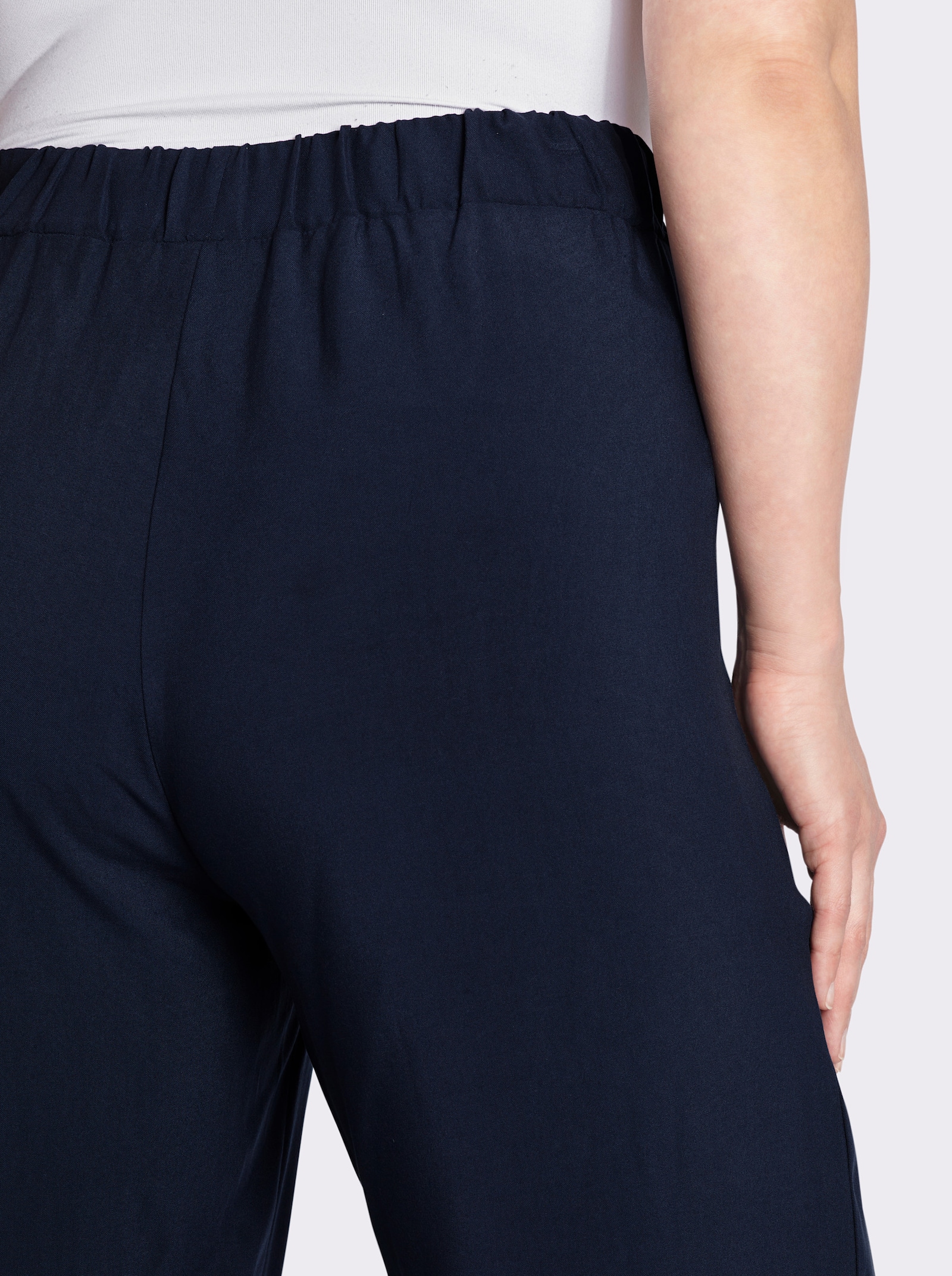 Schlupfhose mit Rundum-Dehnbund - marine