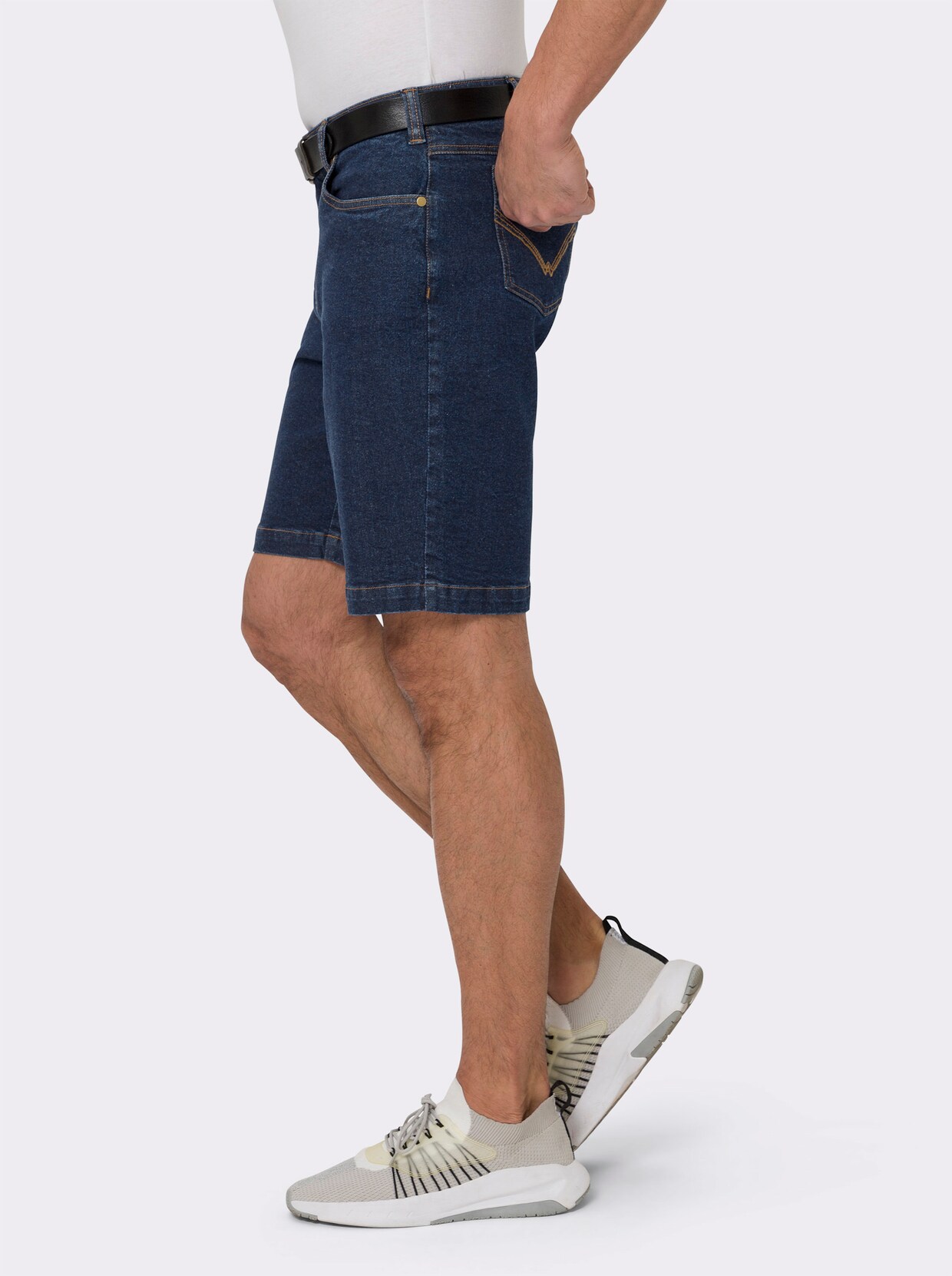 Jeansbermudas - blue-stone-washed