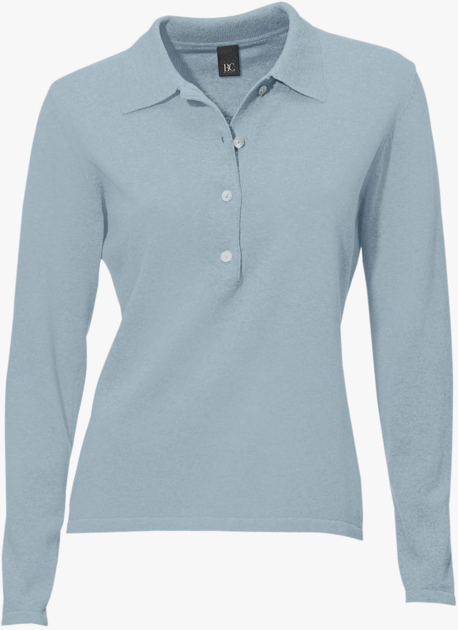 heine Polopullover mit Knopfleiste - bleu
