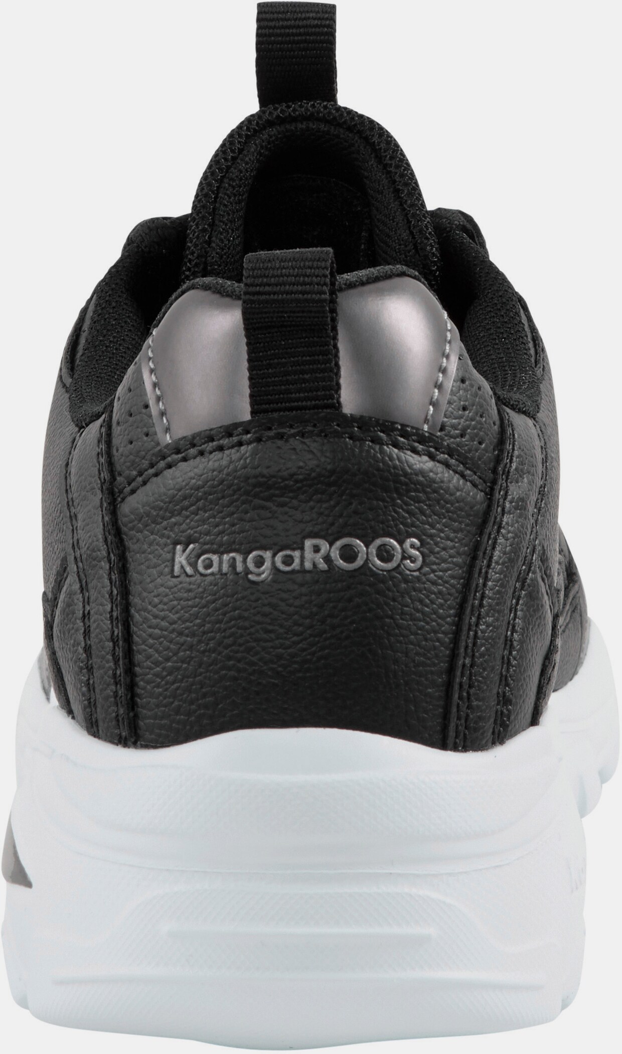 KangaROOS Sneaker - schwarz-silberfarben