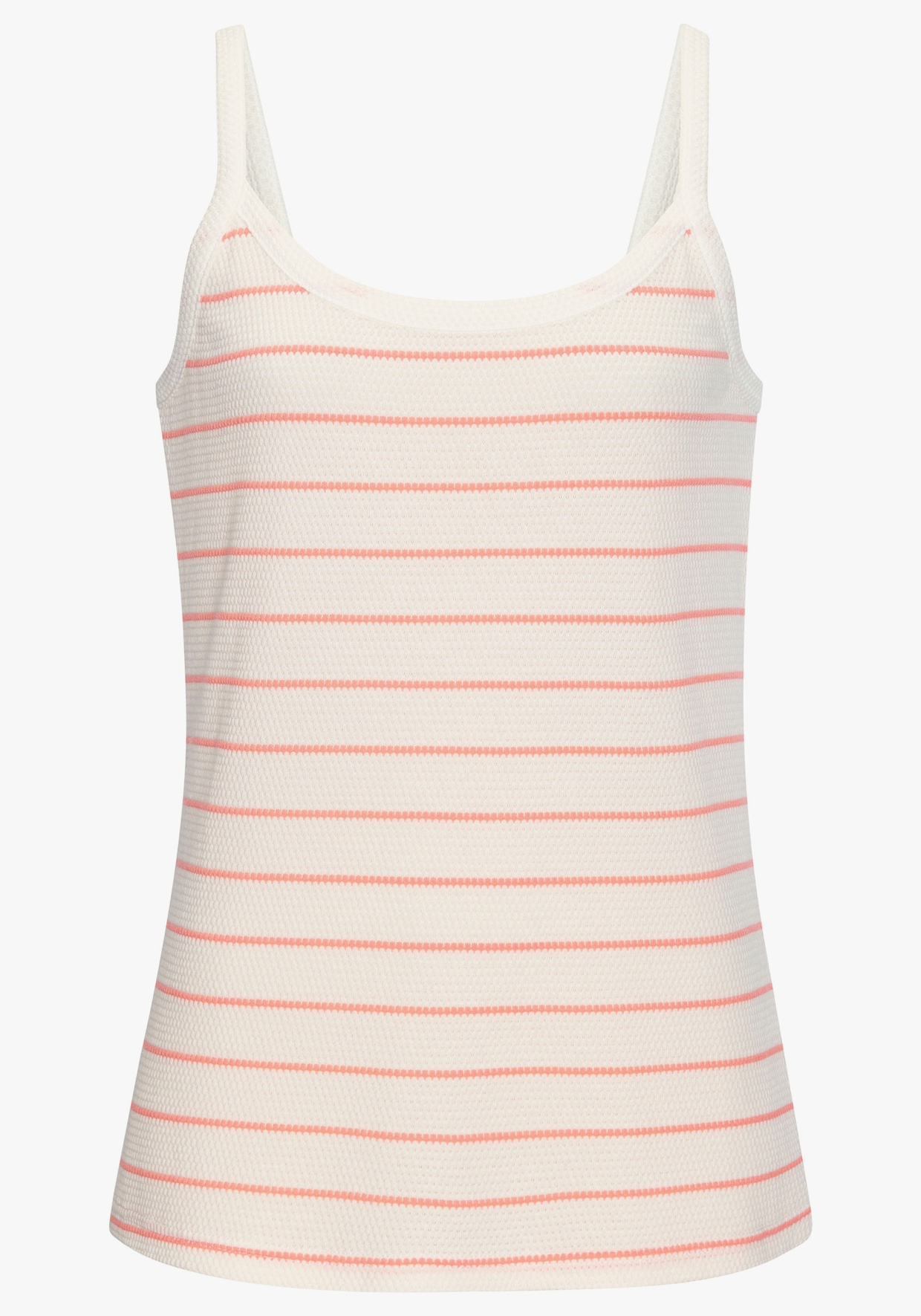 Vivance Top - abrikoos, wit