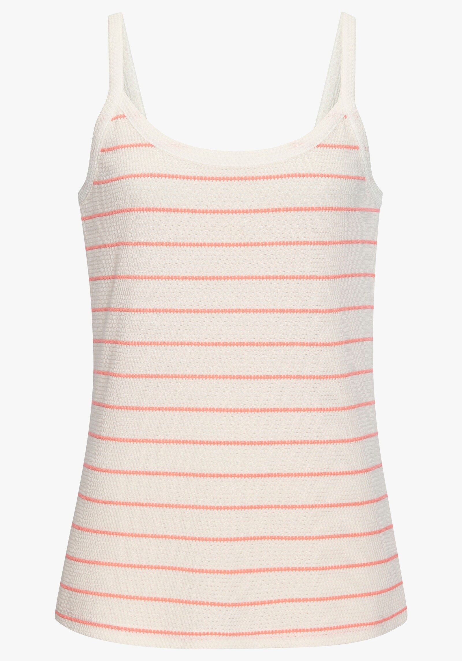 Vivance Trägertop - apricot, weiss