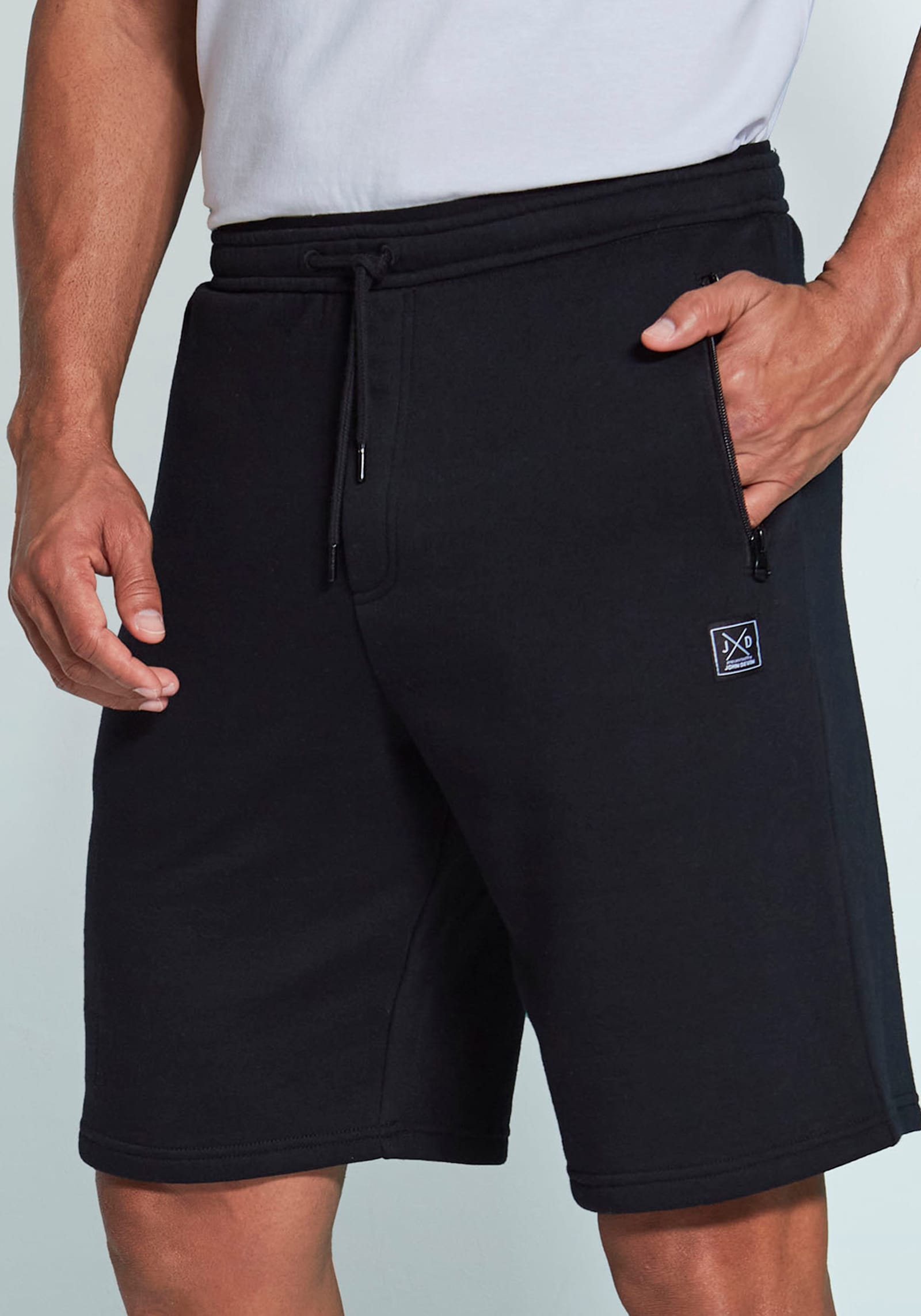 John Devin Sweatshorts - schwarz