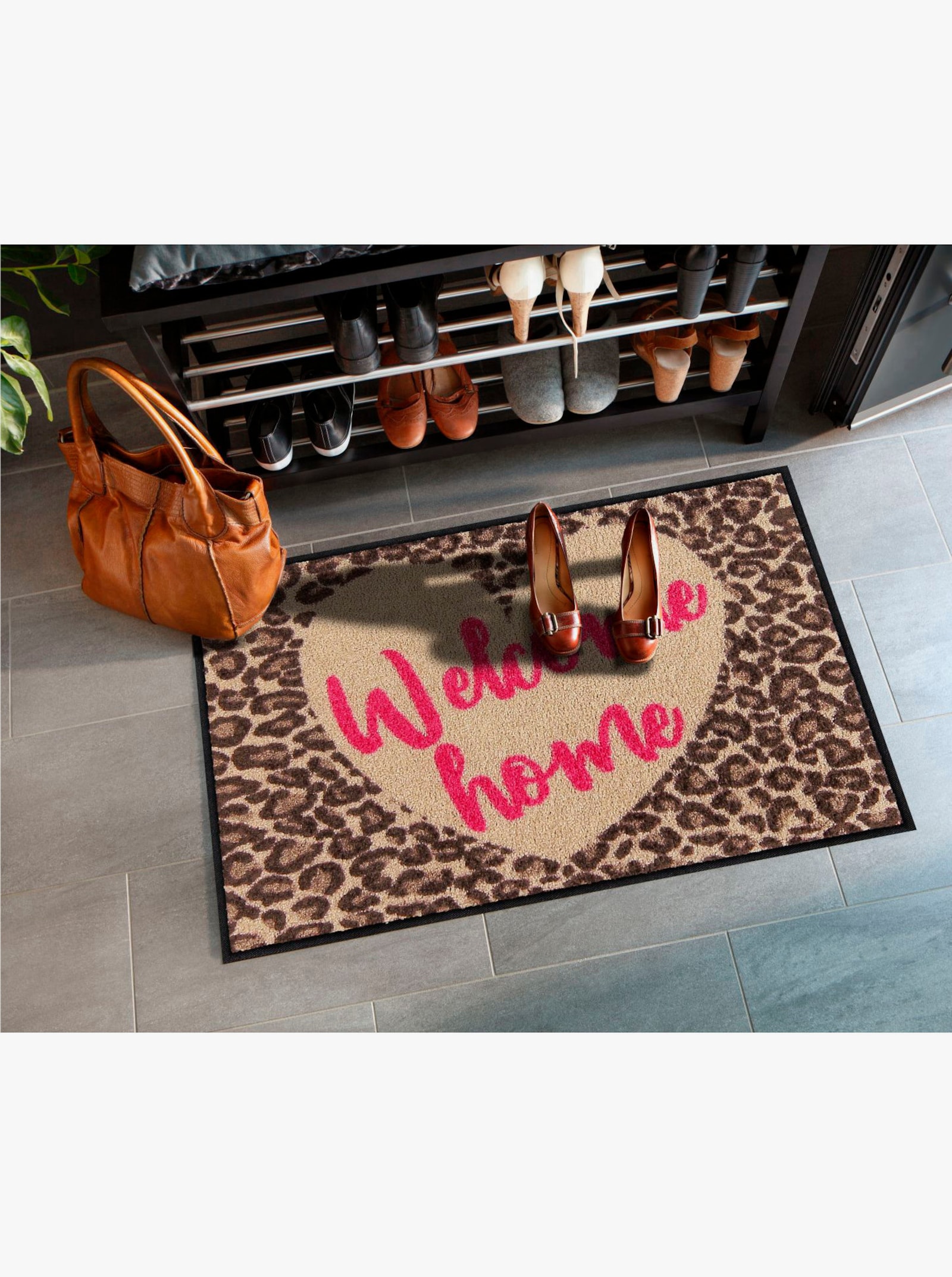 Salonloewe Fußmatte - beige-braun-gemustert