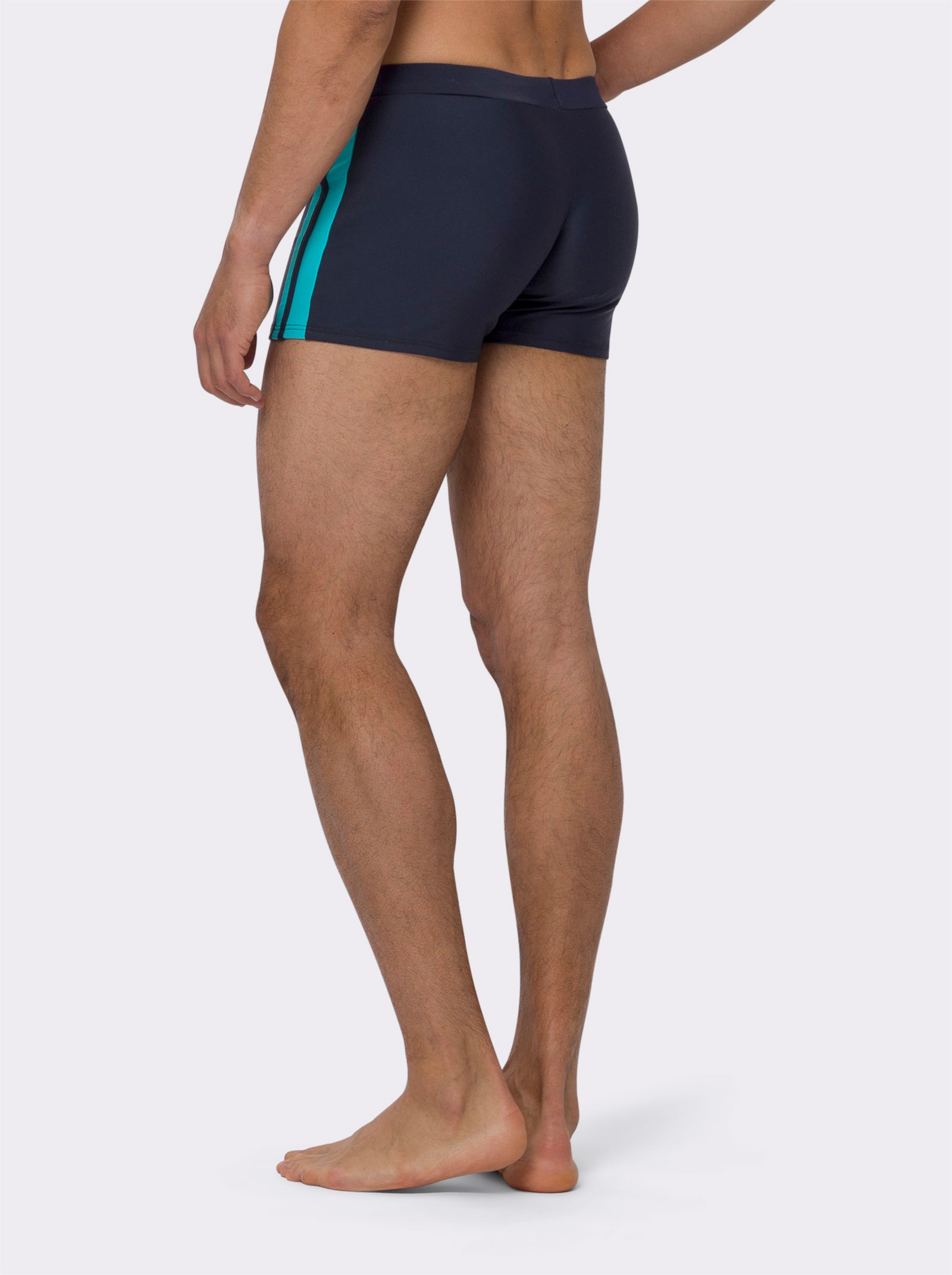 Plavky s nastavitelným páskem na zavázání uvnitř - námořnická modrá