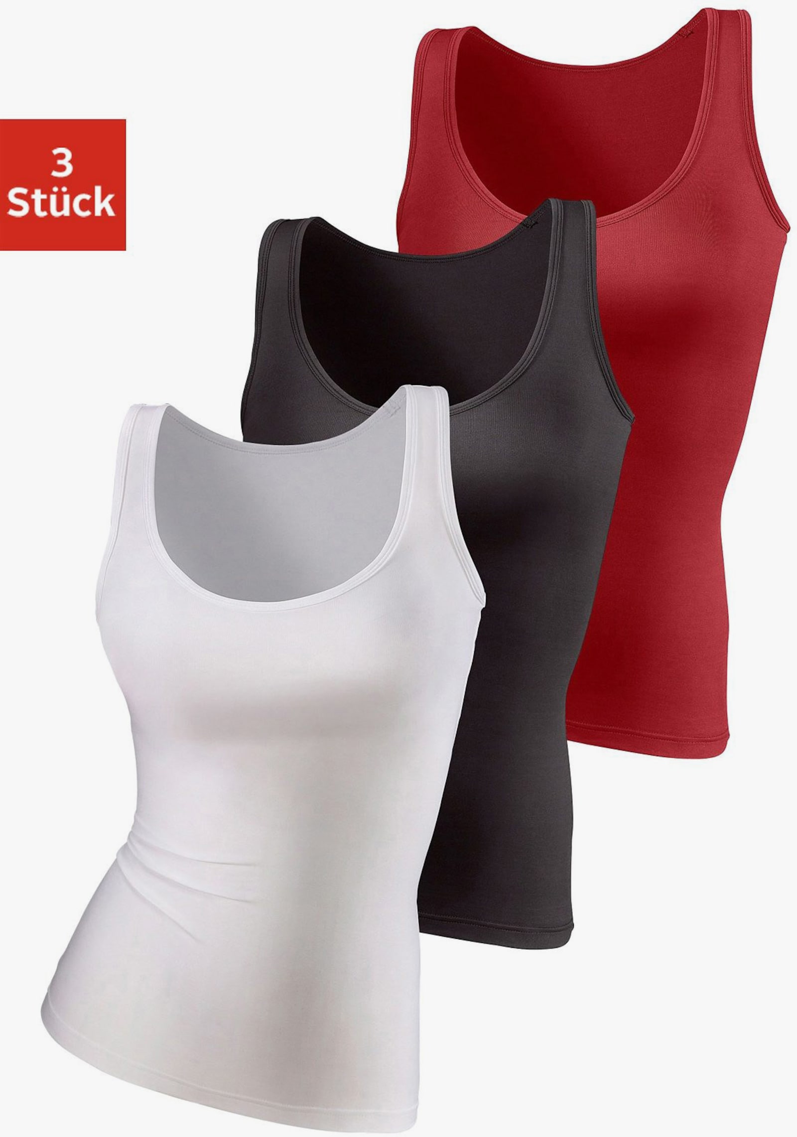 vivance active Onderhemd - rood, zwart, wit