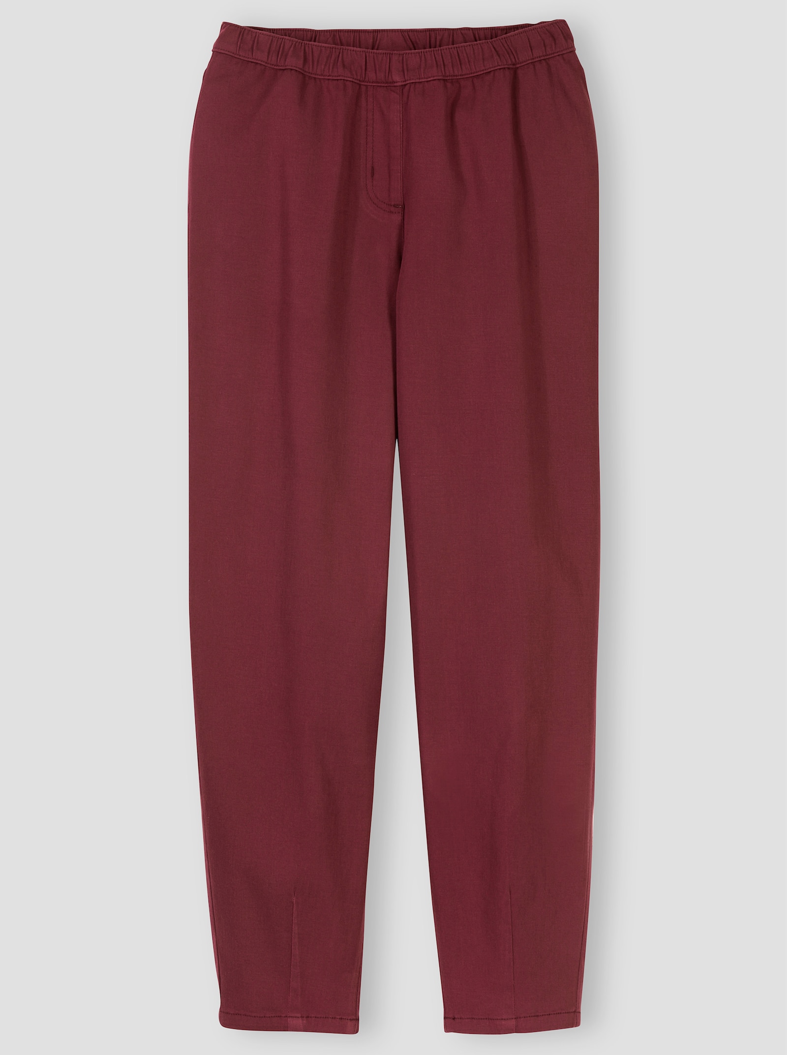 Jeans mit o-förmigen Hosenbeinen - bordeaux