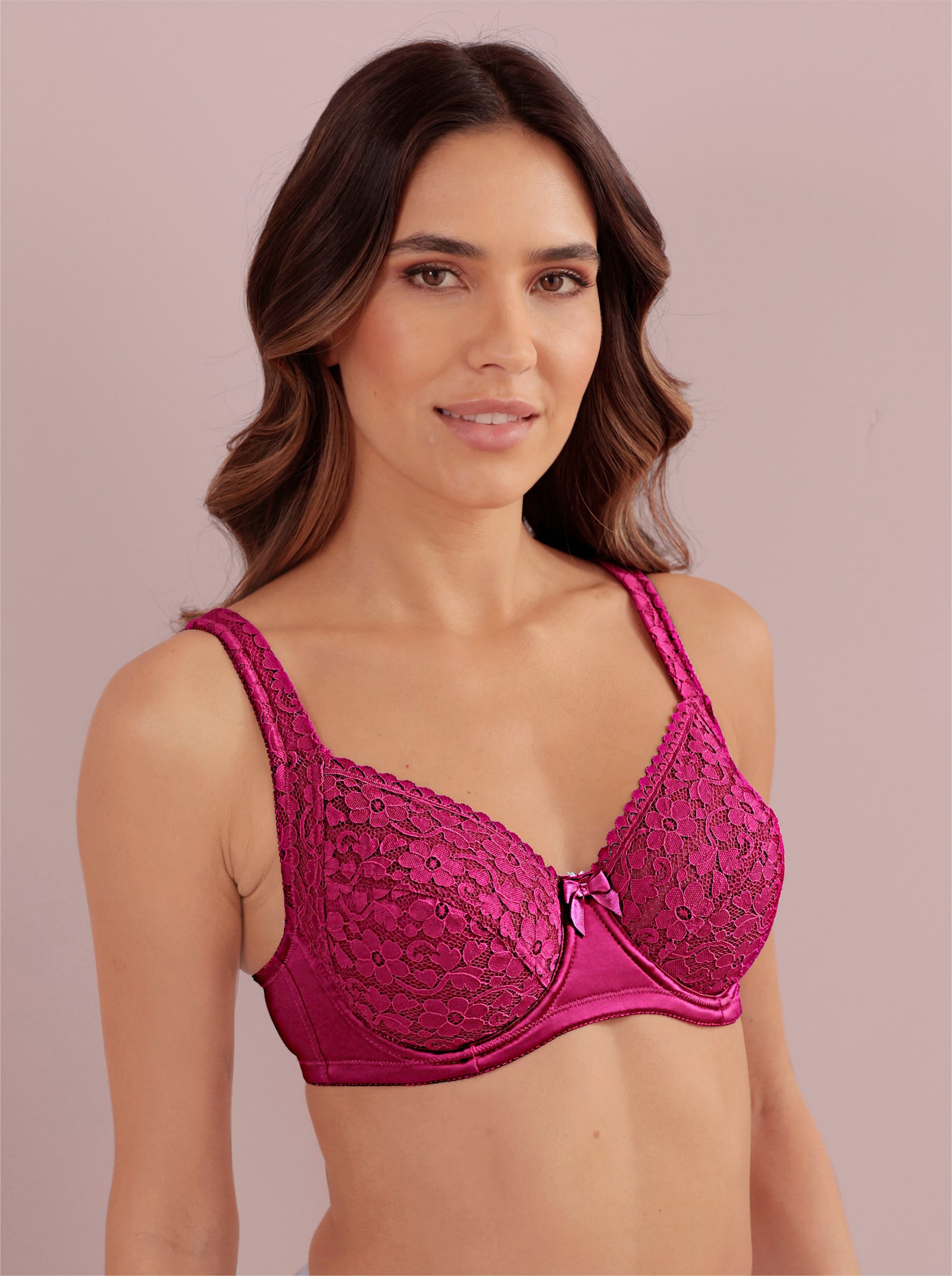 wäschepur Entlastungs-BH mit Bügel - magenta