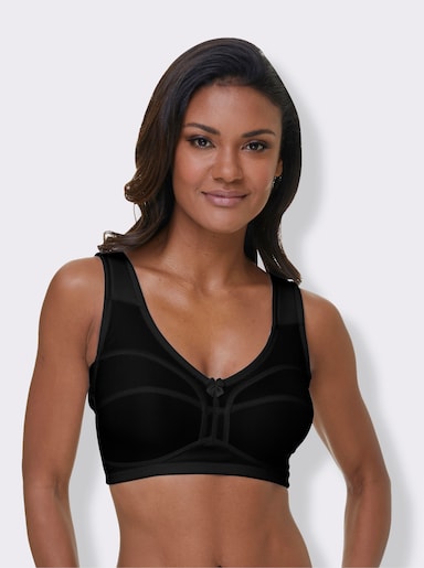 wäschepur Soutien-gorge large sans armatures - noir