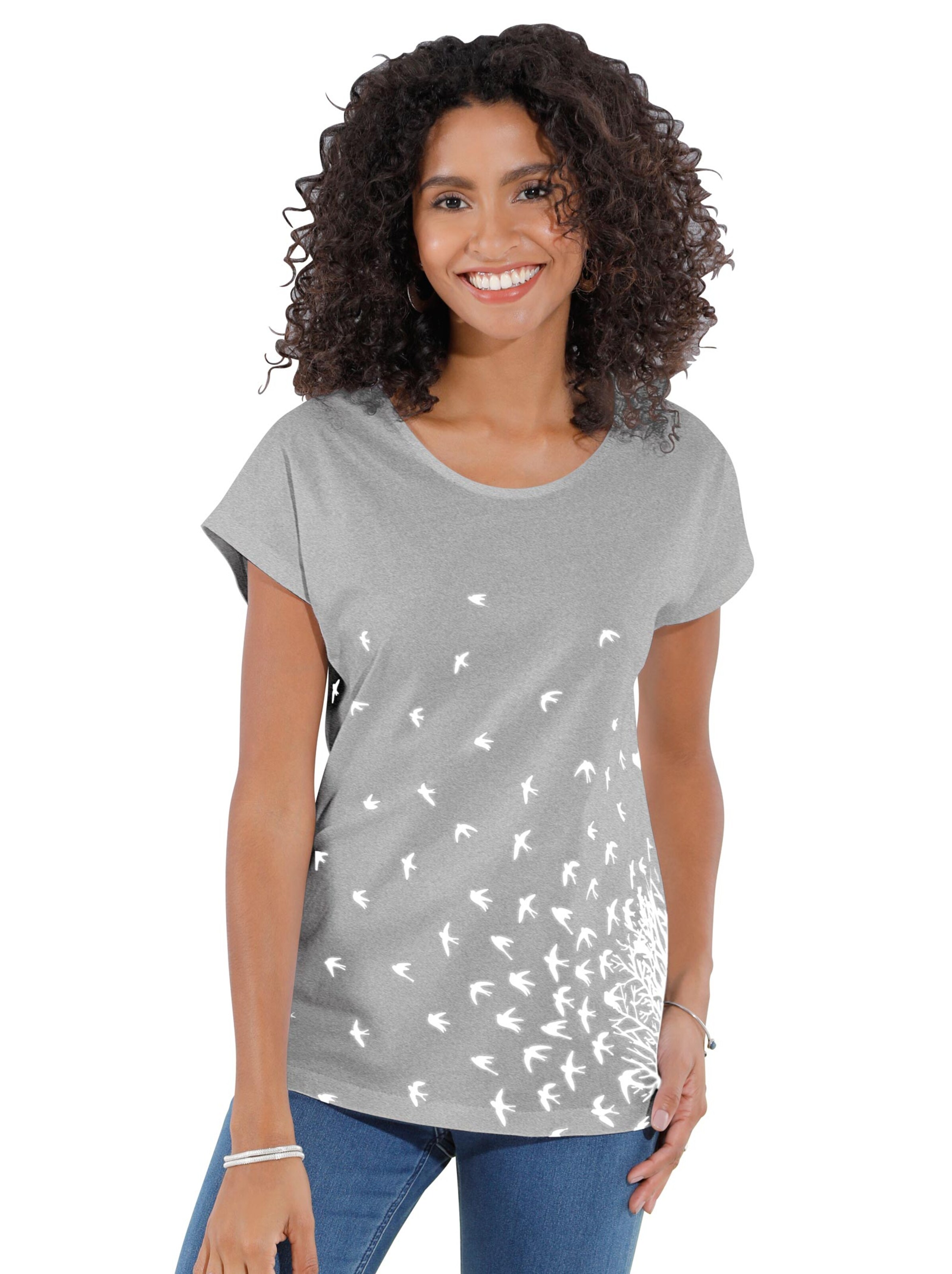 Shirt - grau-meliert