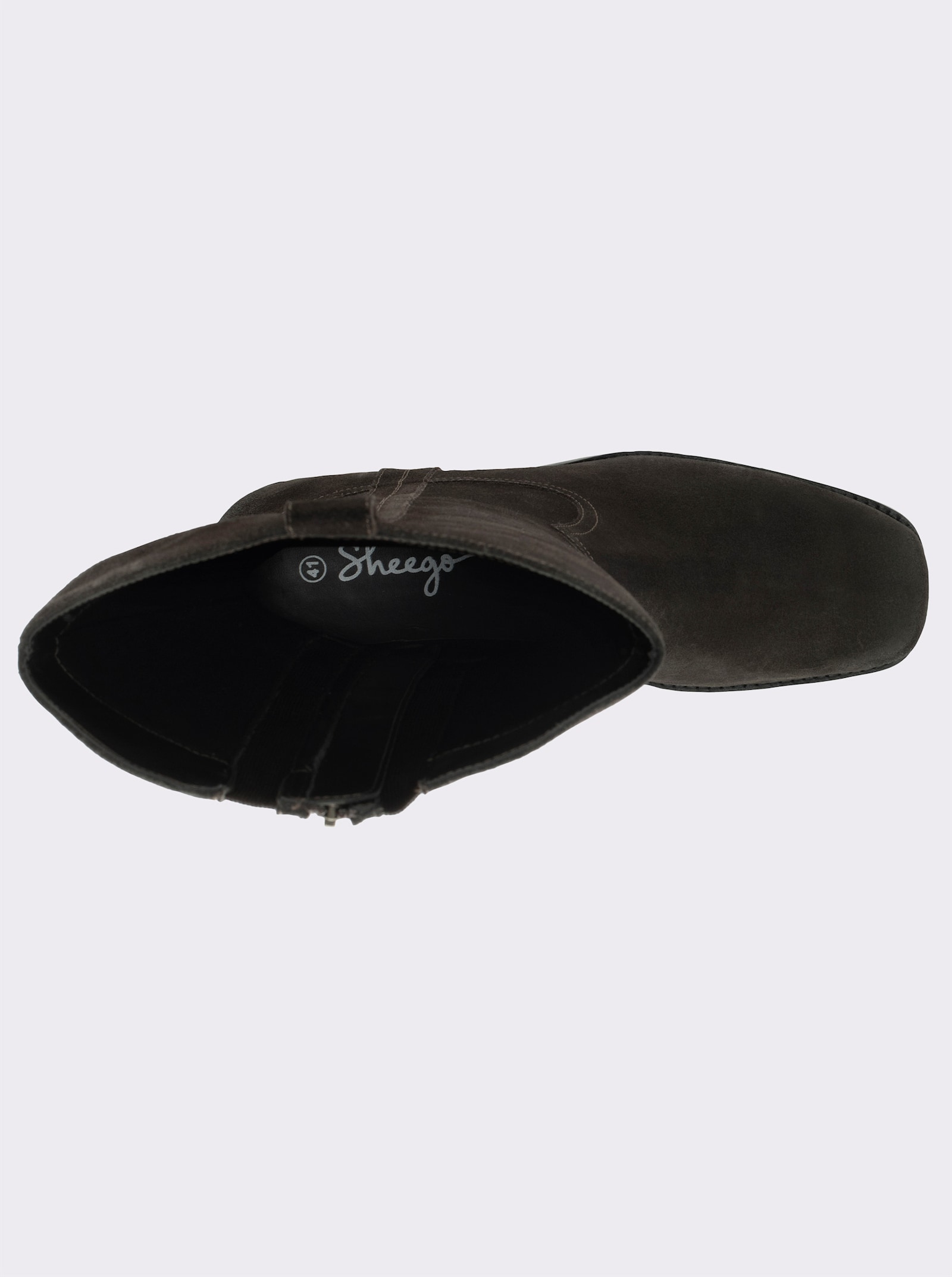 sheego Weitschaftstiefel im Cowboy-Look - schoko