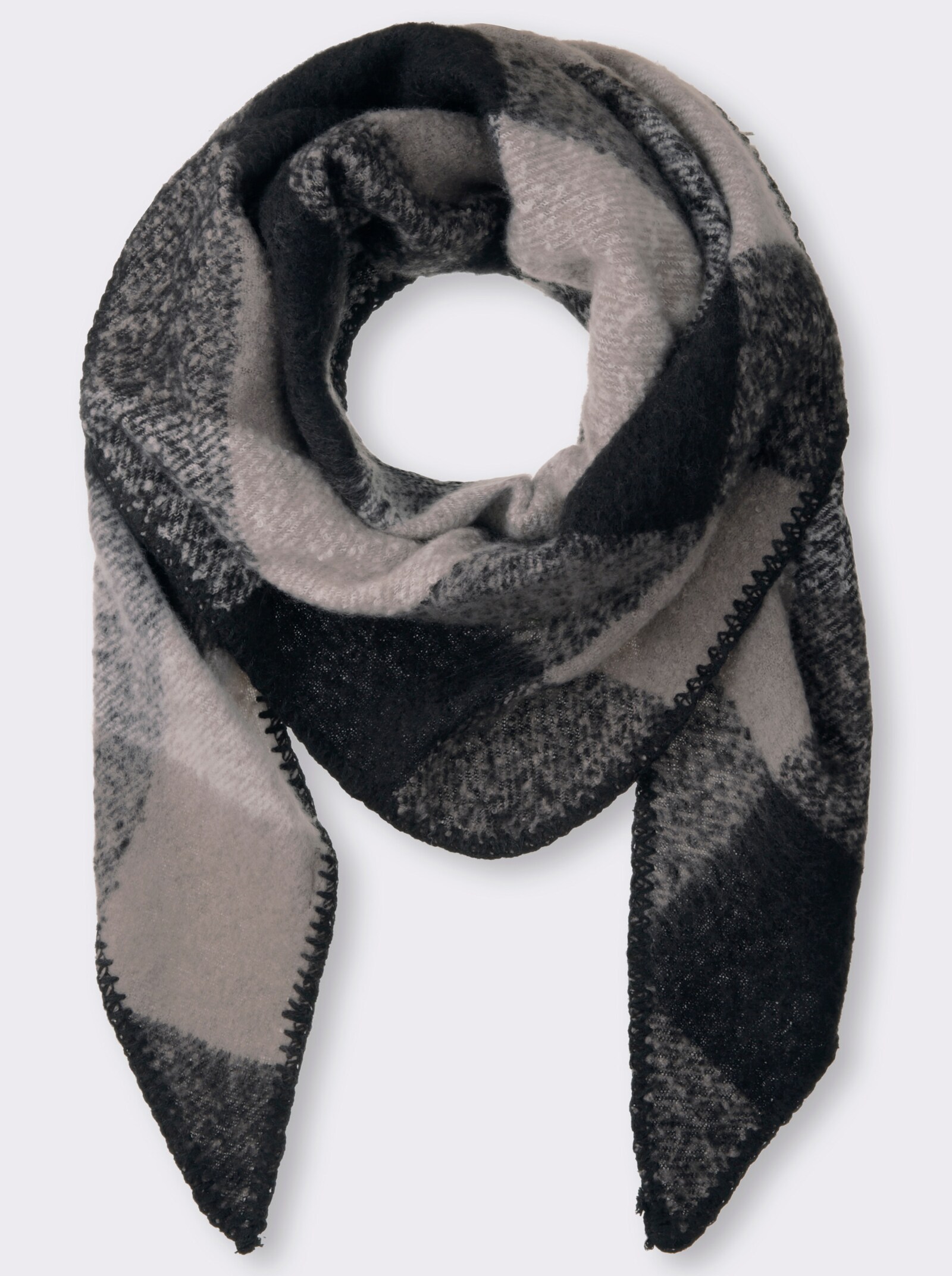 heine Schal - schwarz-grau