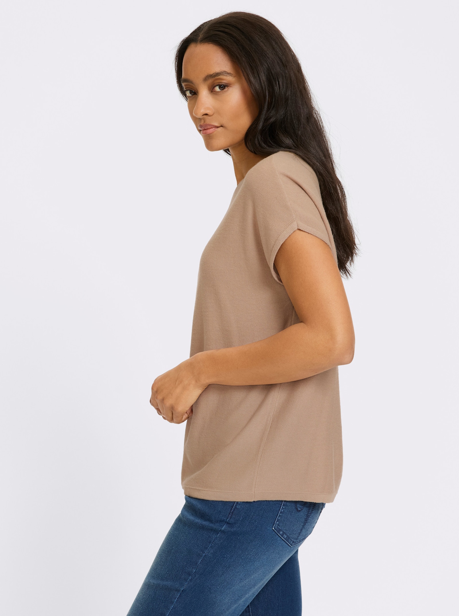 heine Pullunder im Linksstrick - sesam