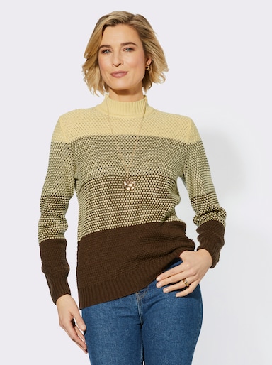 Pullover - vanille-schoko-gemustert