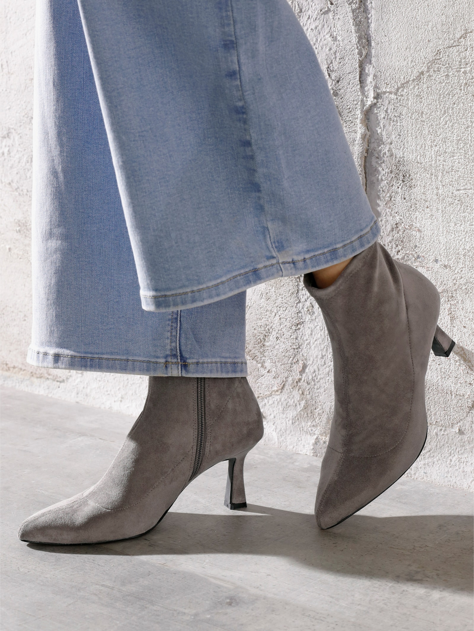 heine Stiefelette - grau