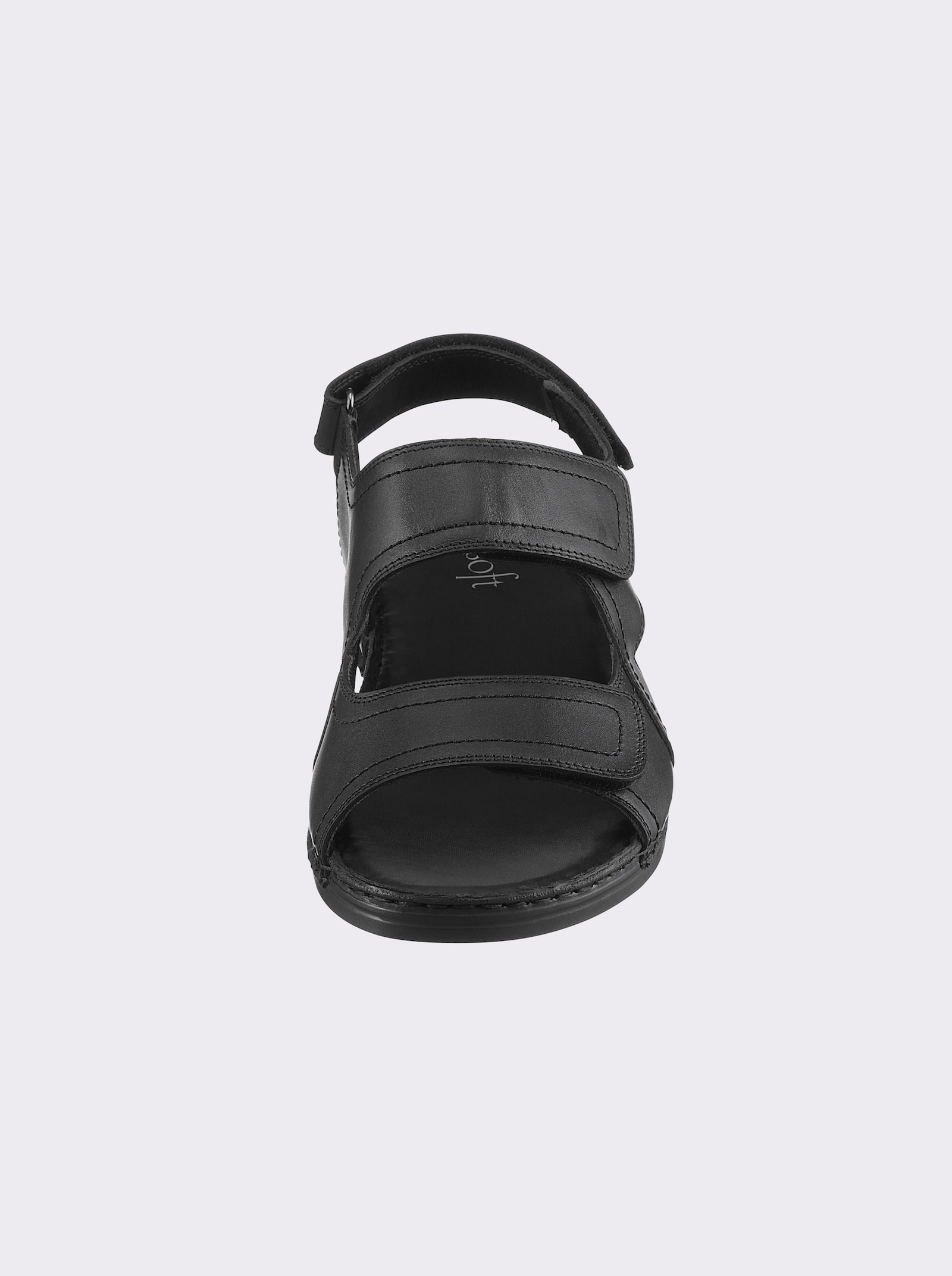 airsoft comfort+ Sandaal met 3-voudige klittenbandsluiting - zwart