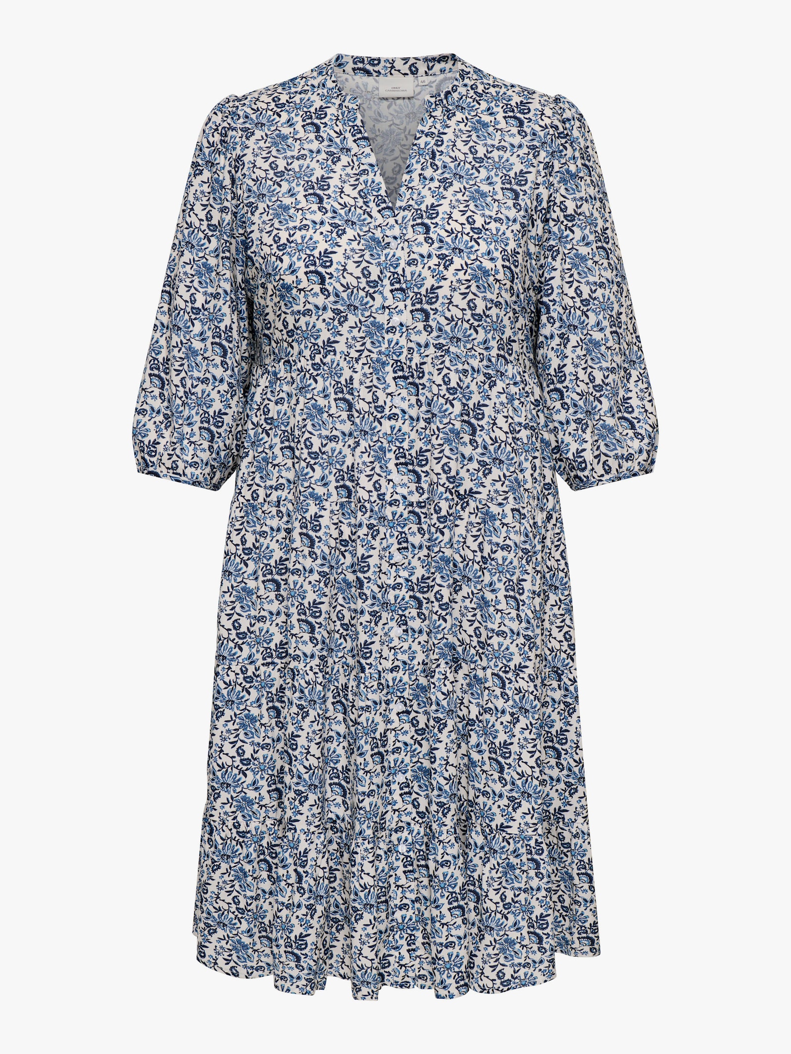 ONLY CARMAKOMA Tunikakleid - coronet blue aop:jadie flower