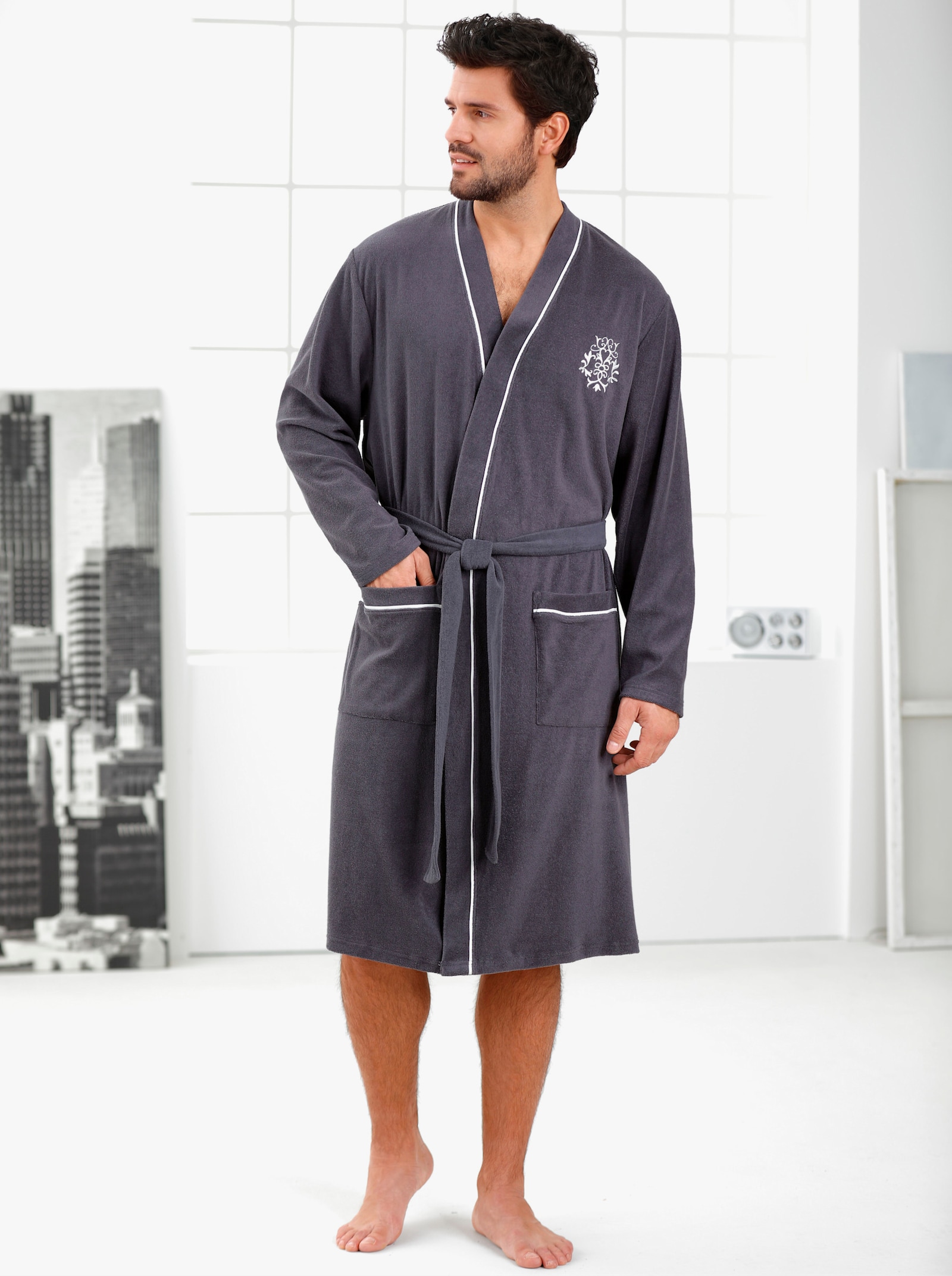 feel good Bademantel - graphit