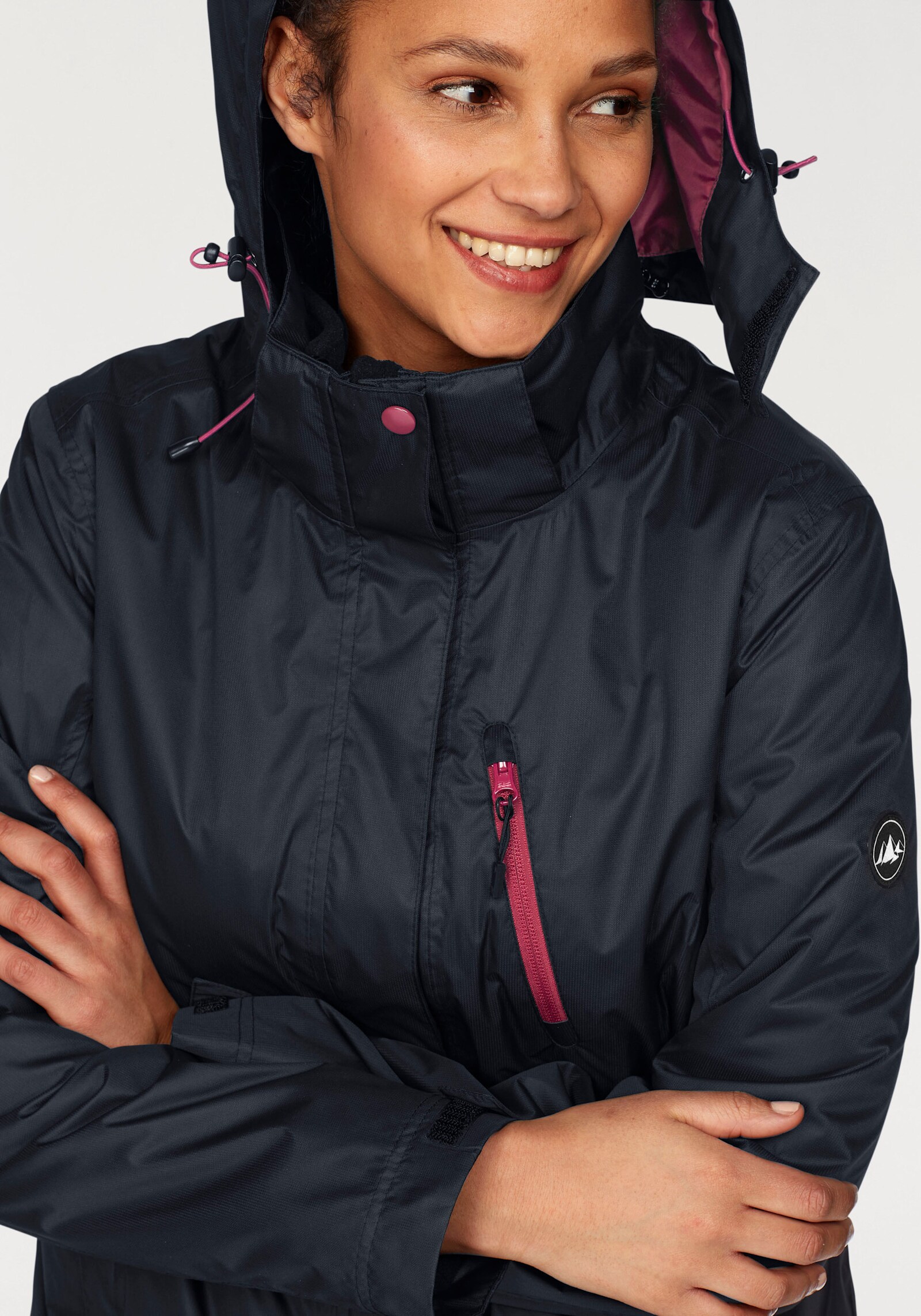 Polarino 3-in-1-Funktionsjacke - schwarz
