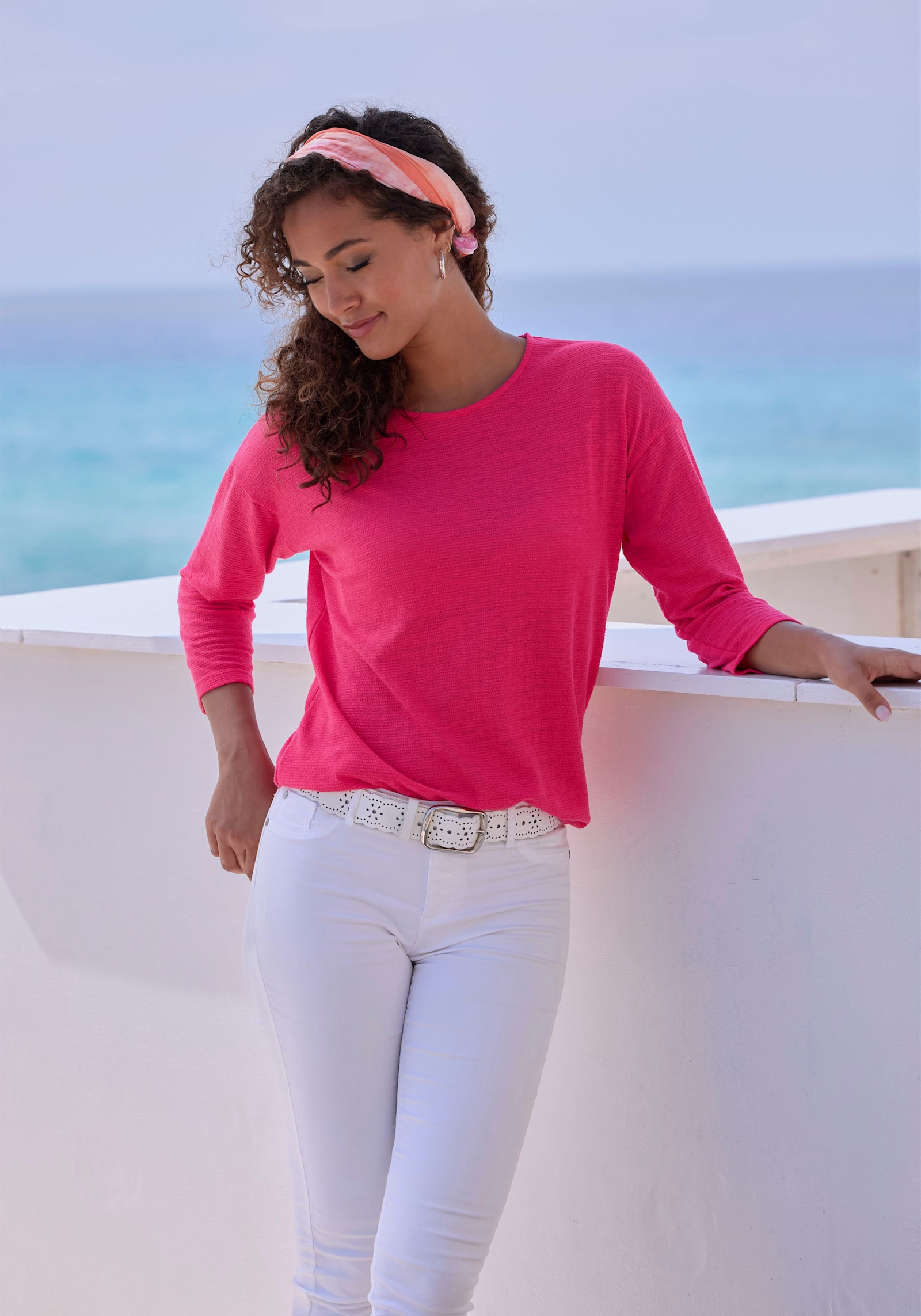 Vivance Langarmshirt - koralle