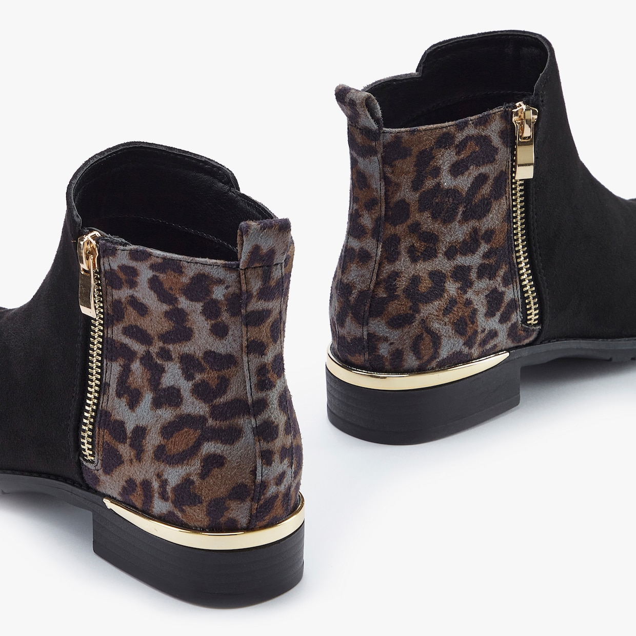 LASCANA Stiefelette - schwarz/leo