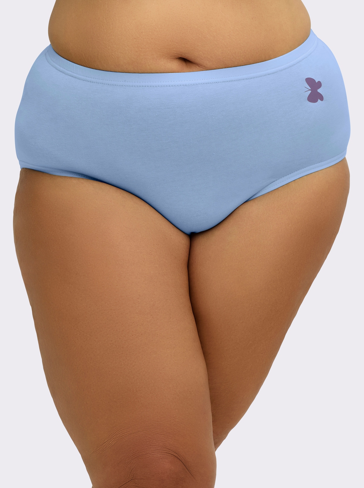 wäschepur Slip mit Schmetterlings-Motiv - rosé + bleu + mint