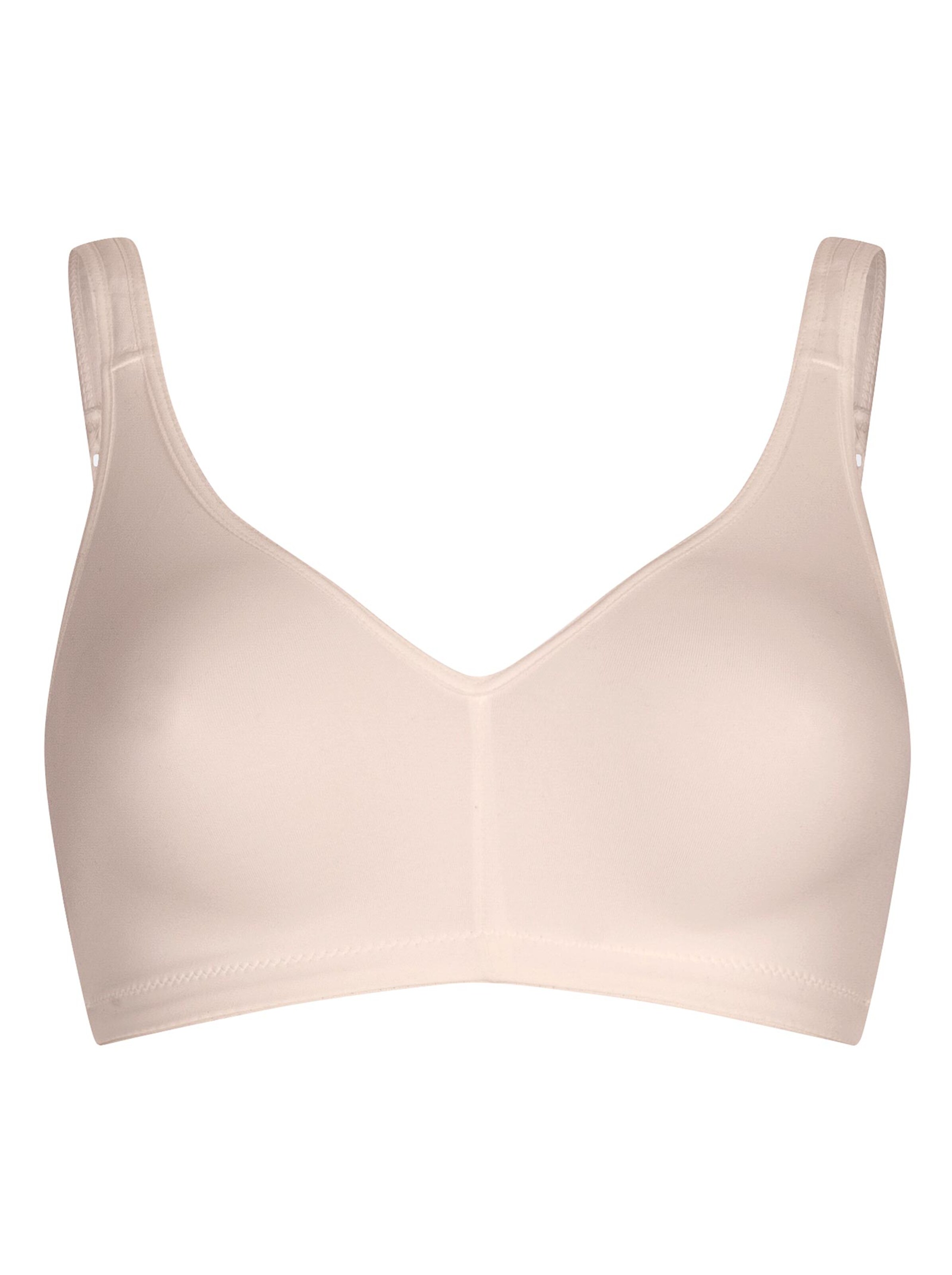 Naturana BH ohne Bügel - weiß + puder