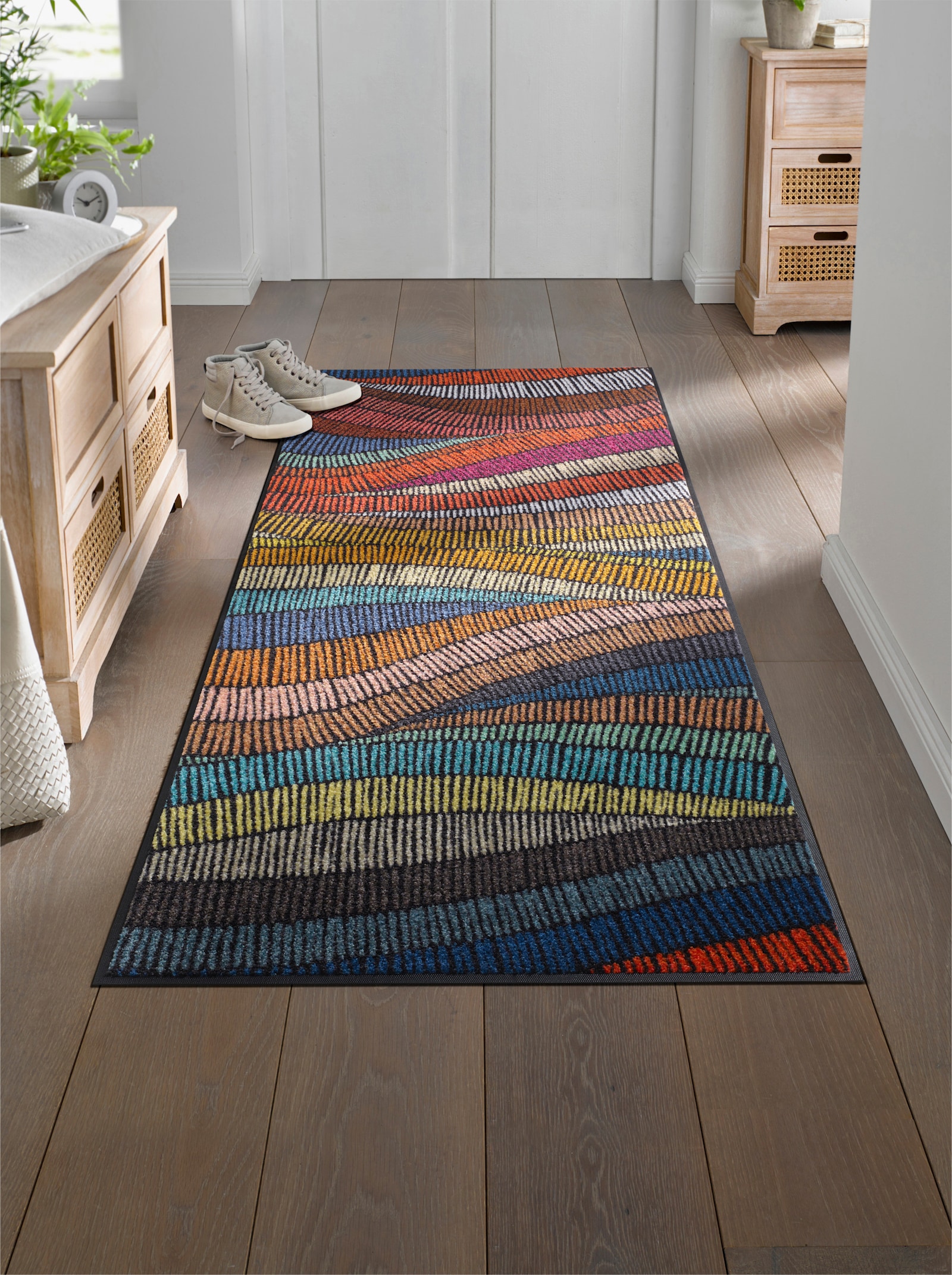 wash+dry by Kleen-Tex Fußmatte - rot-bunt