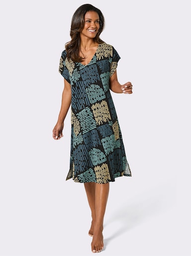 feel good Strandkleid - schwarz-topas