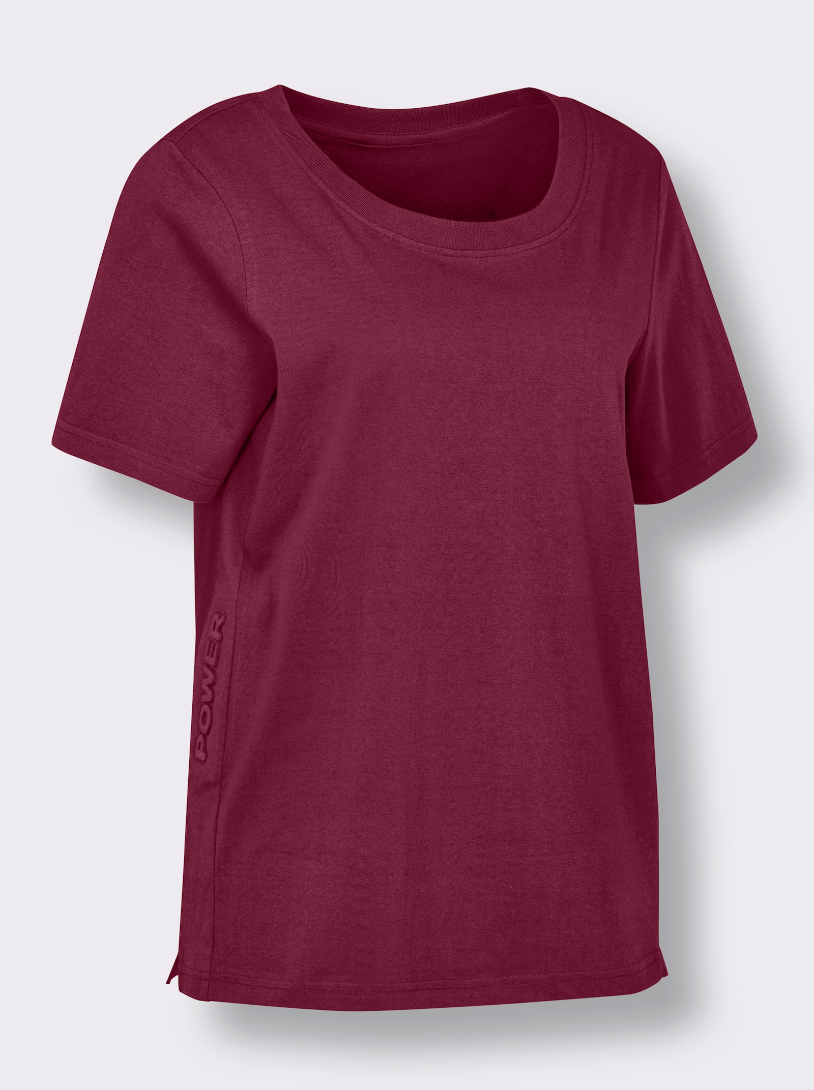 Catamaran Sports Funktionsshirt mit 3D-Schriftzug - bordeaux