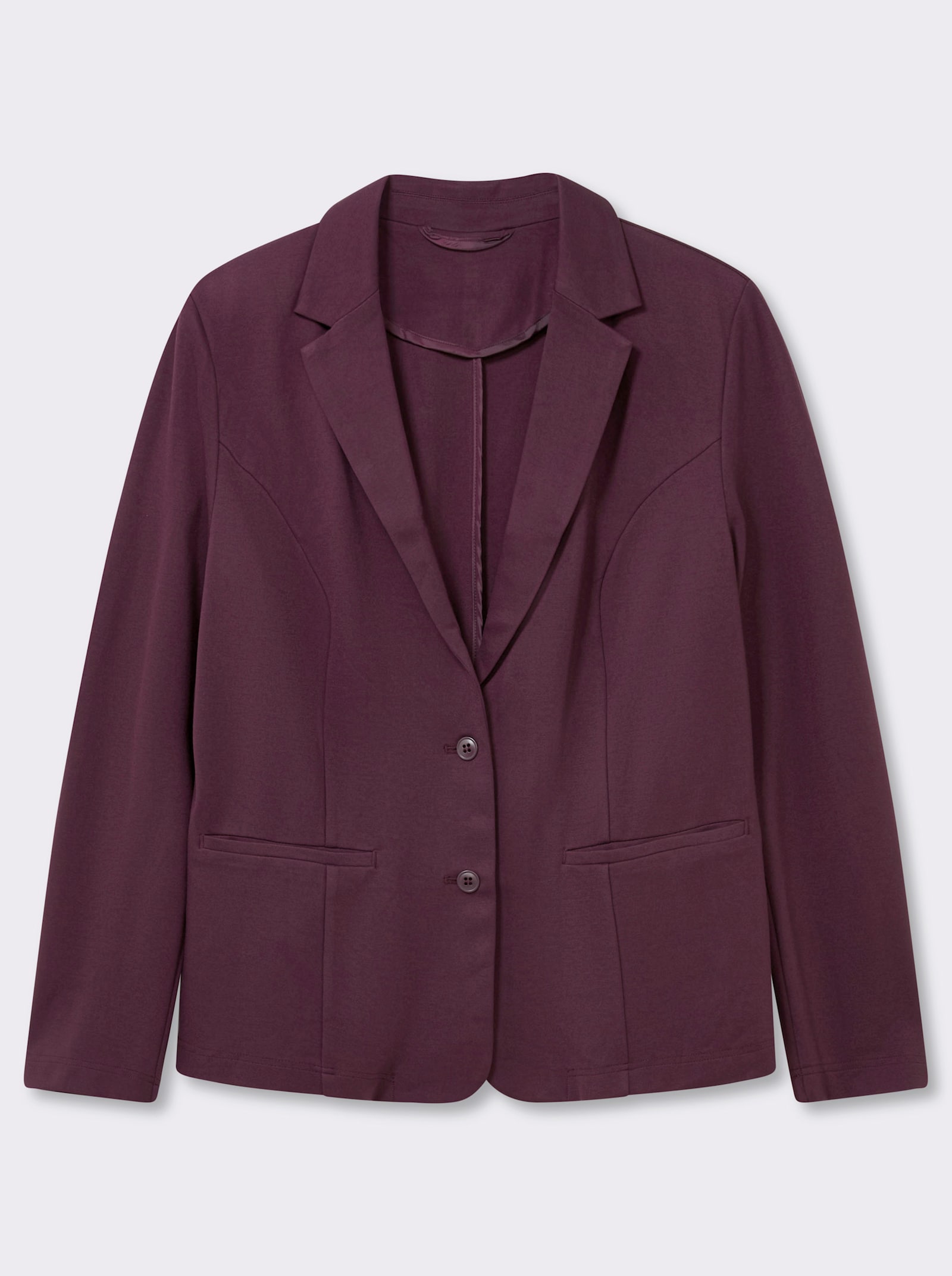 Jerseyblazer in Interlock-Qualität - burgund