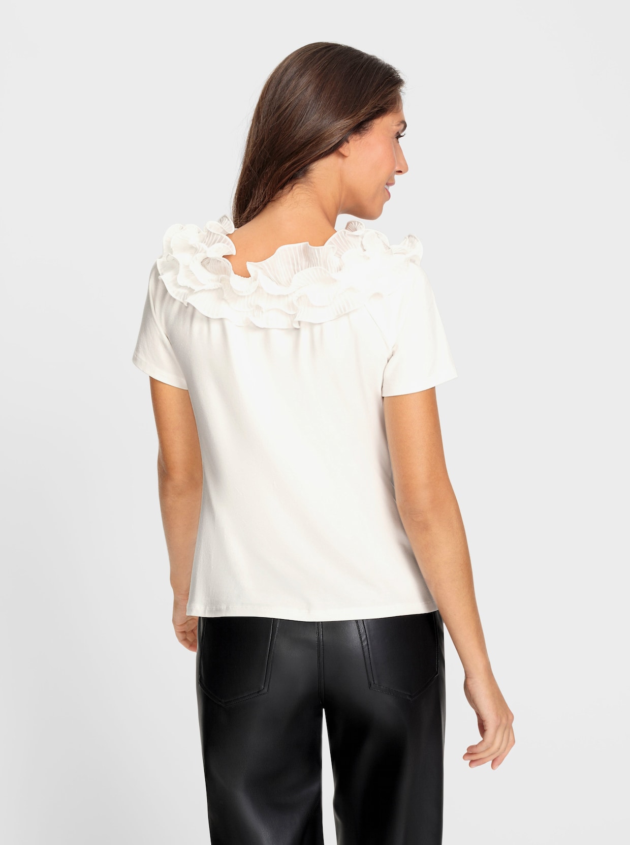 heine Shirt met korte mouwen - ecru