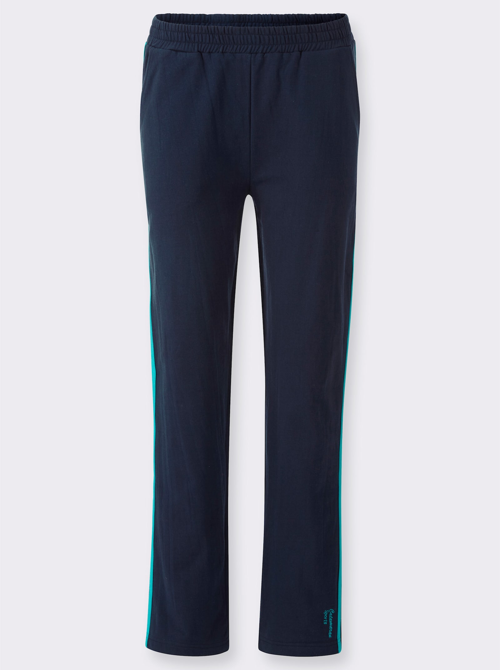 Catamaran Sports Freizeitanzug mit kontrastreicher Verarbeitung - türkis-marine