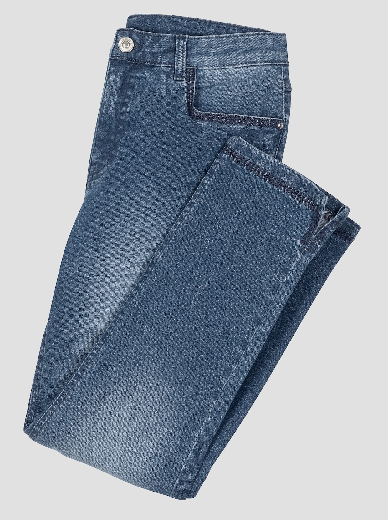 7/8-Jeans - blue-stone-washed