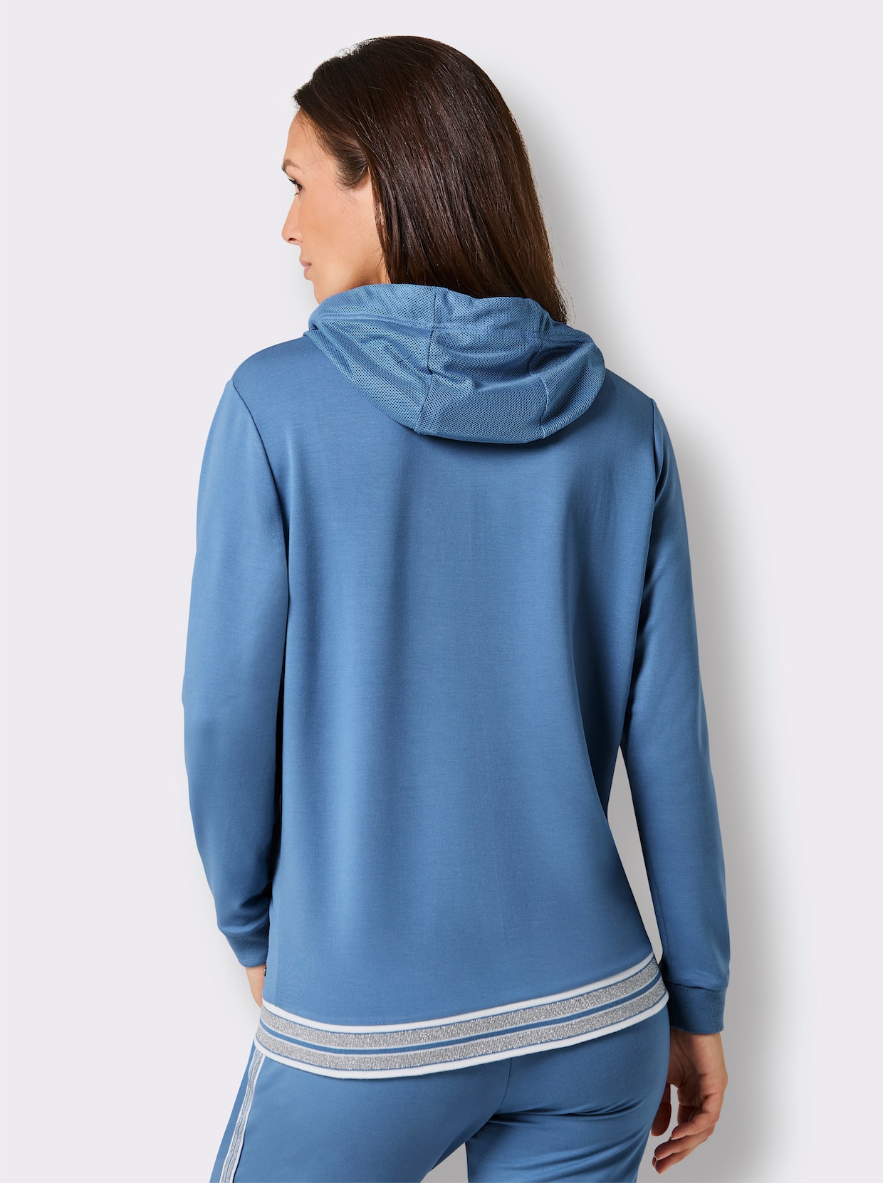 CREATION L PREMIUM Modal-Viskose-Jacke - mittelblau