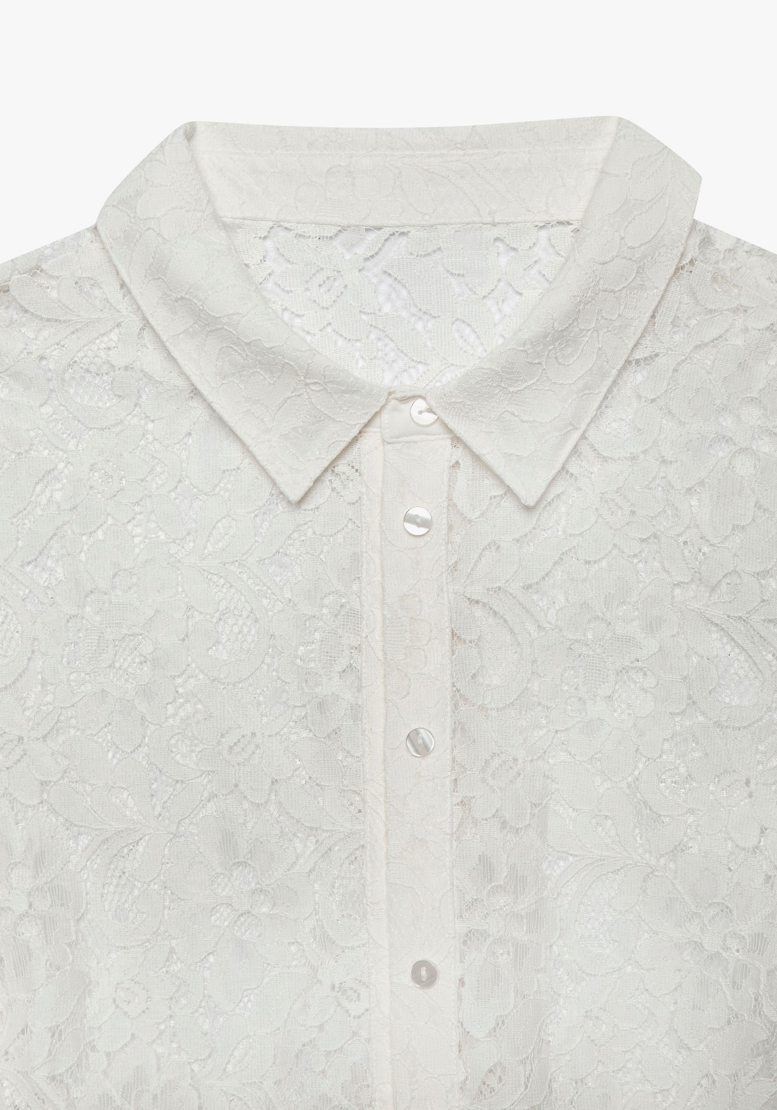 LASCANA Chemisier en dentelle - blanc
