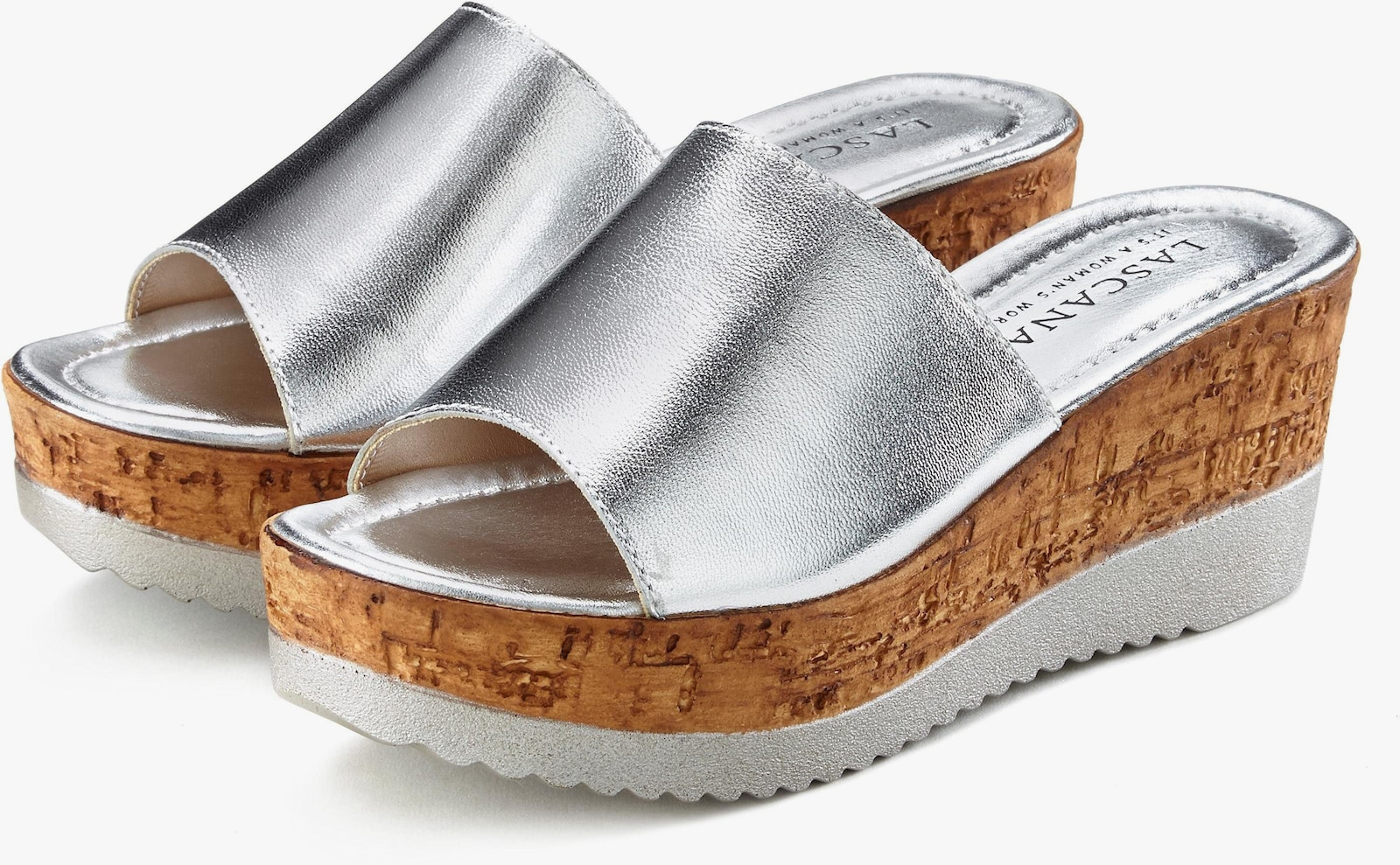 LASCANA Pantolette - silberfarben