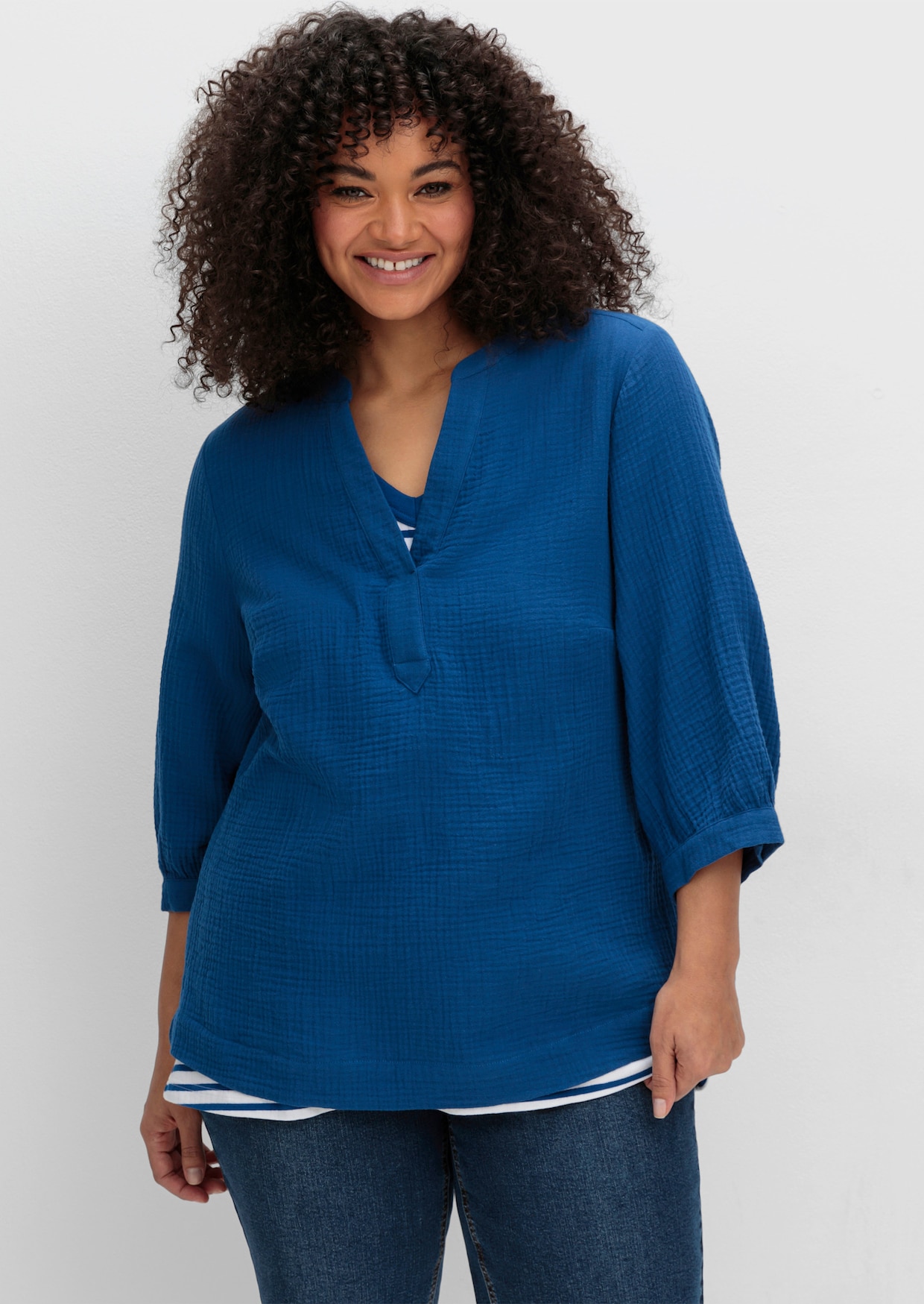 sheego Tunika - blaubeere