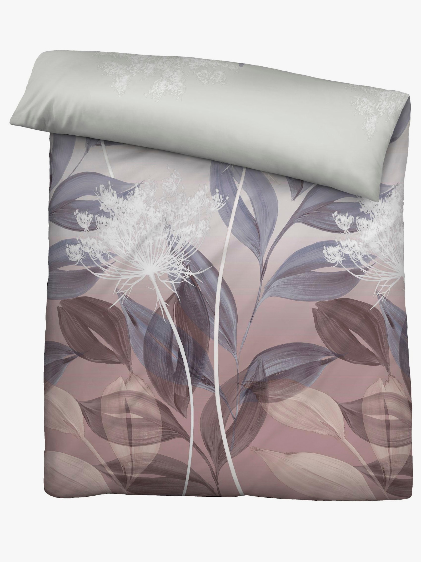 Biberna Bettwäsche - braun-bedruckt