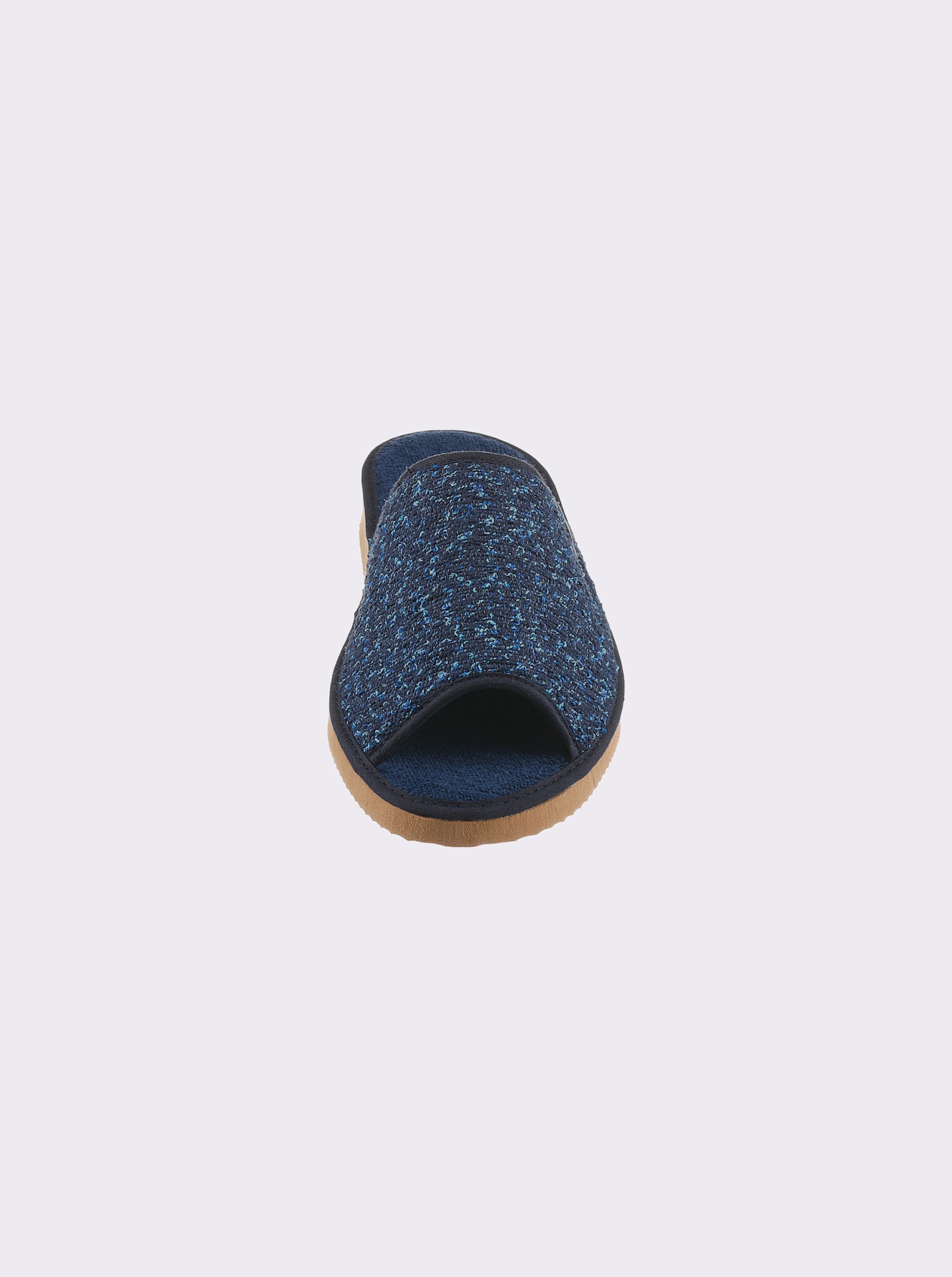 Pantoffel in Textil-Qualität - marine