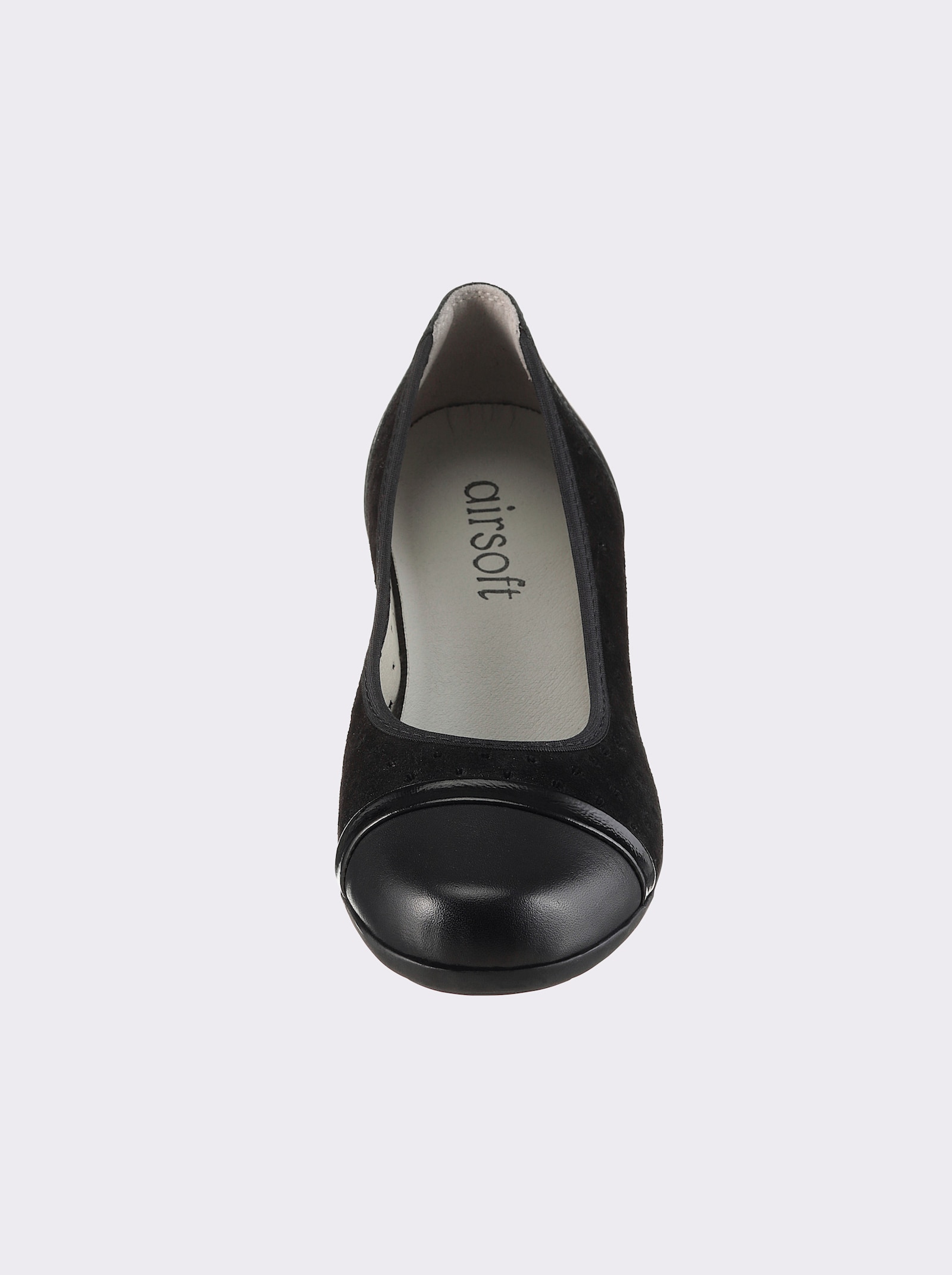 airsoft modern+ Ballerina met luchtgaatjes - zwart